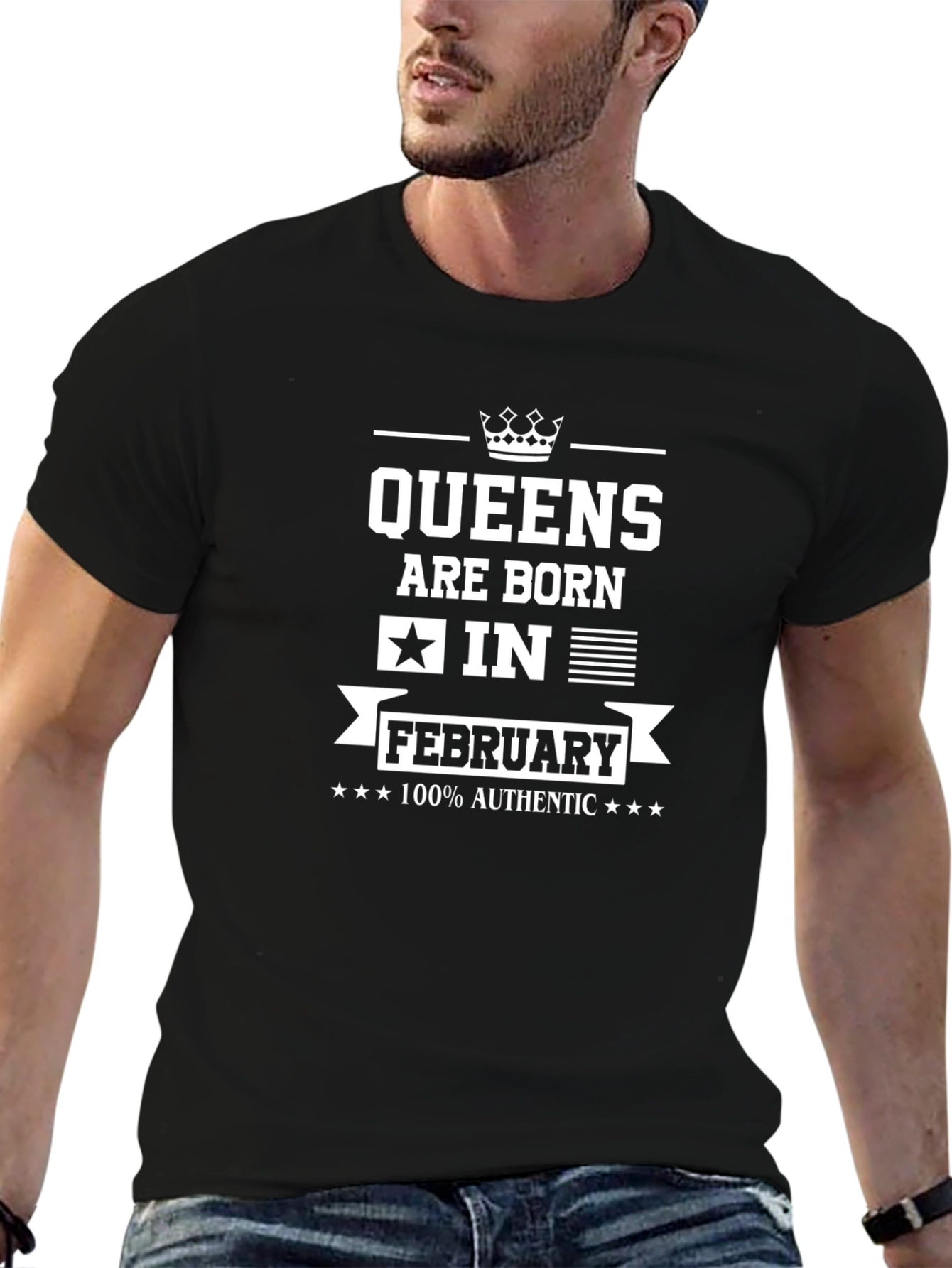 Queens Born in February Graphic T-Shirt