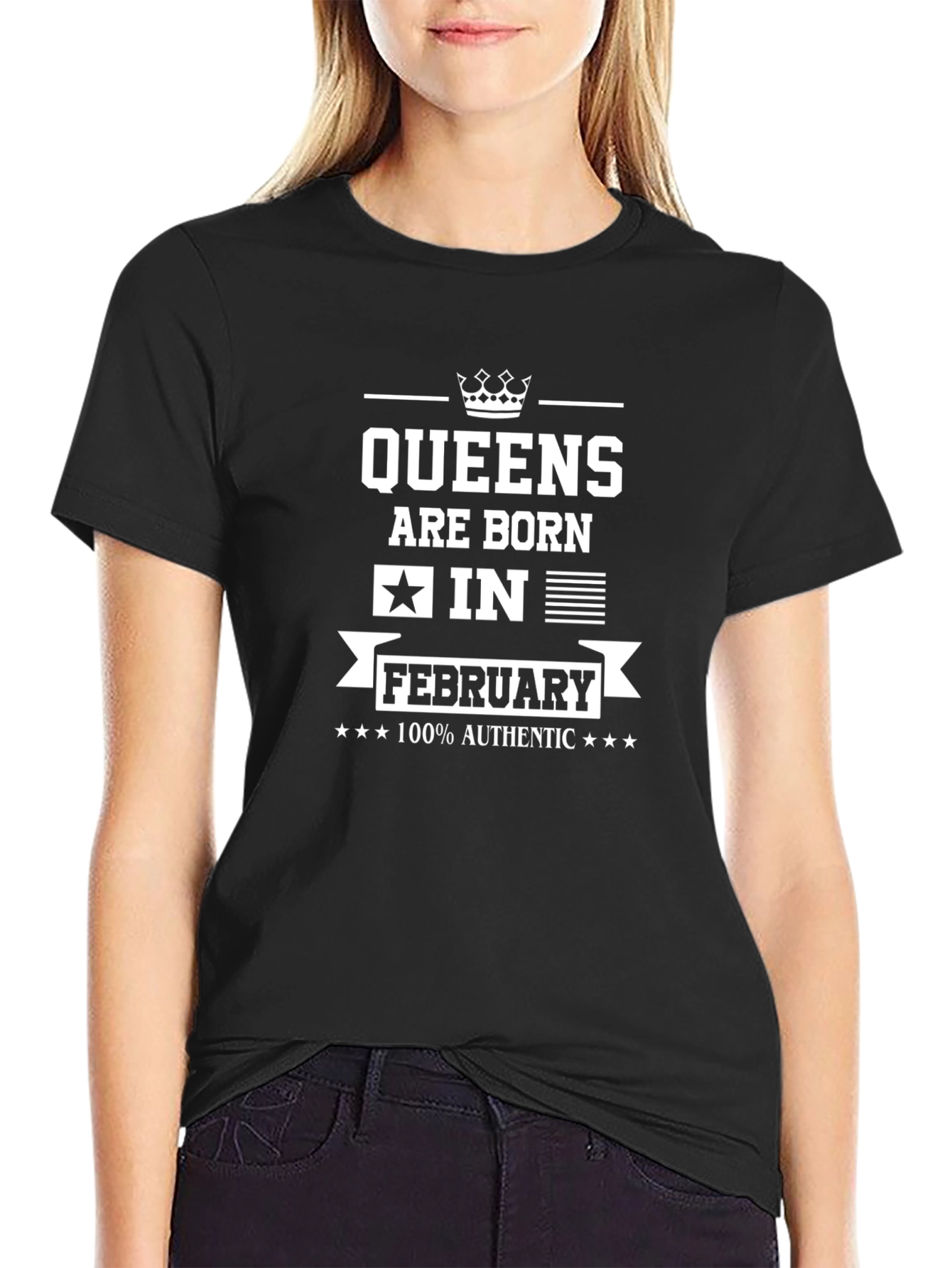 Queens Born in February Graphic T-Shirt