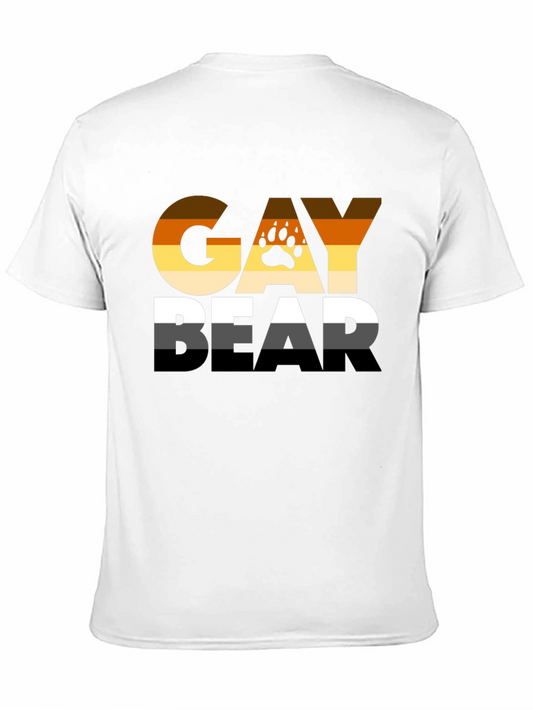 Gay Bear Pride T-Shirt - Black LGBT Bear Flag Tee