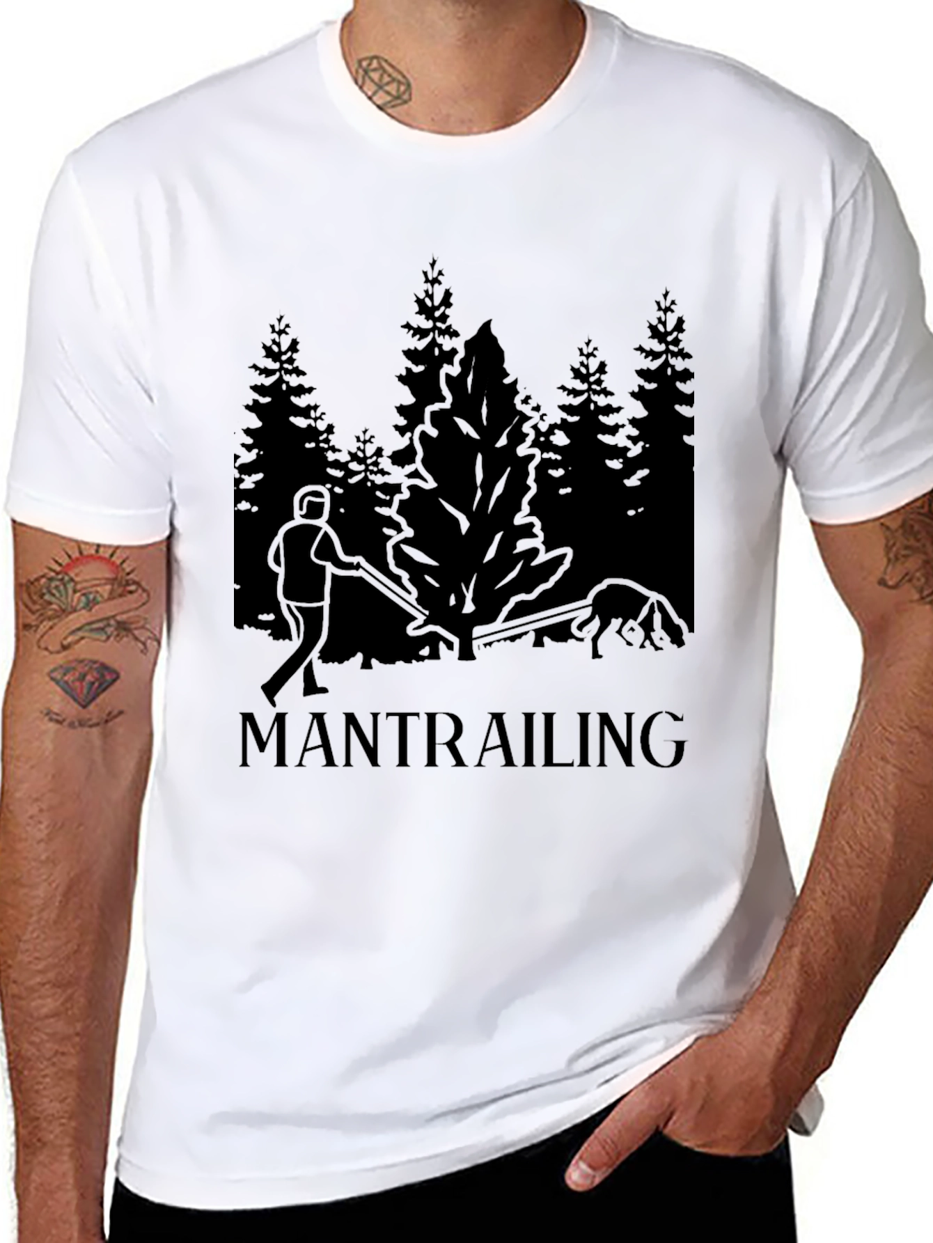 Mantrailing Dog Training T-Shirt