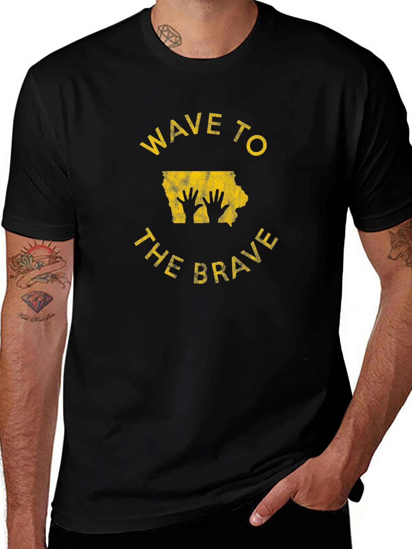 Wave to the Brave Iowa T-Shirt