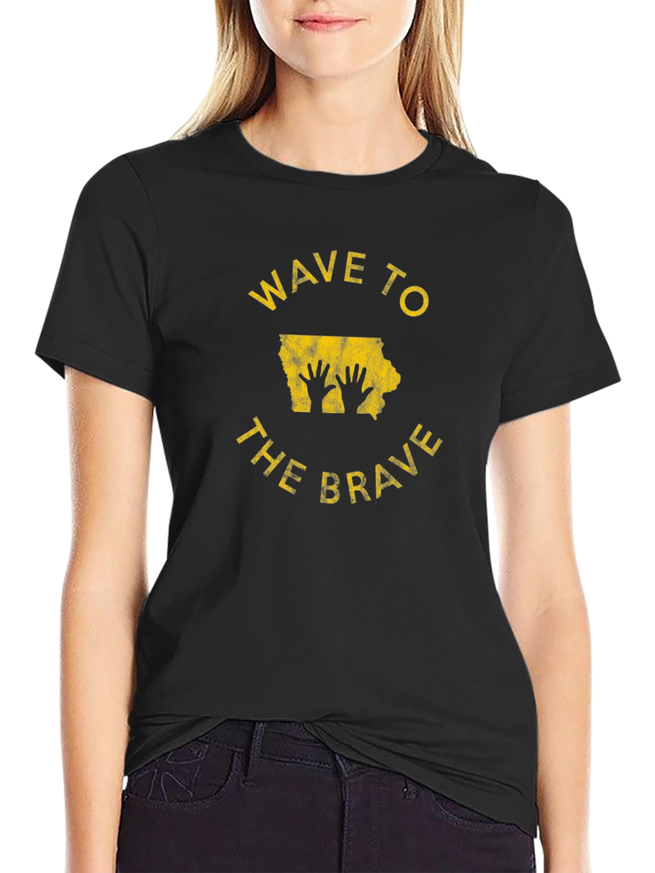 Wave to the Brave Iowa T-Shirt