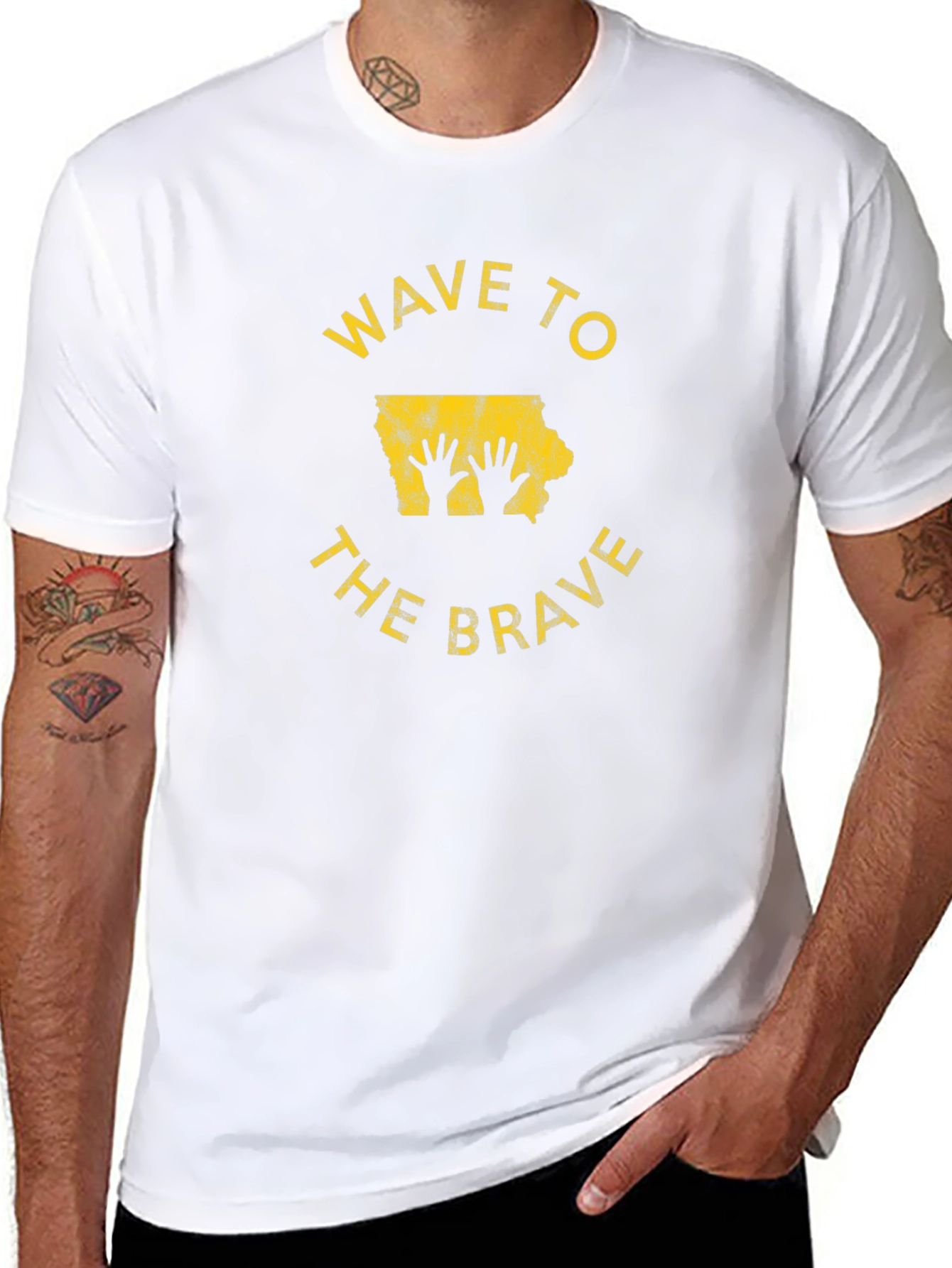 Wave to the Brave Iowa T-Shirt