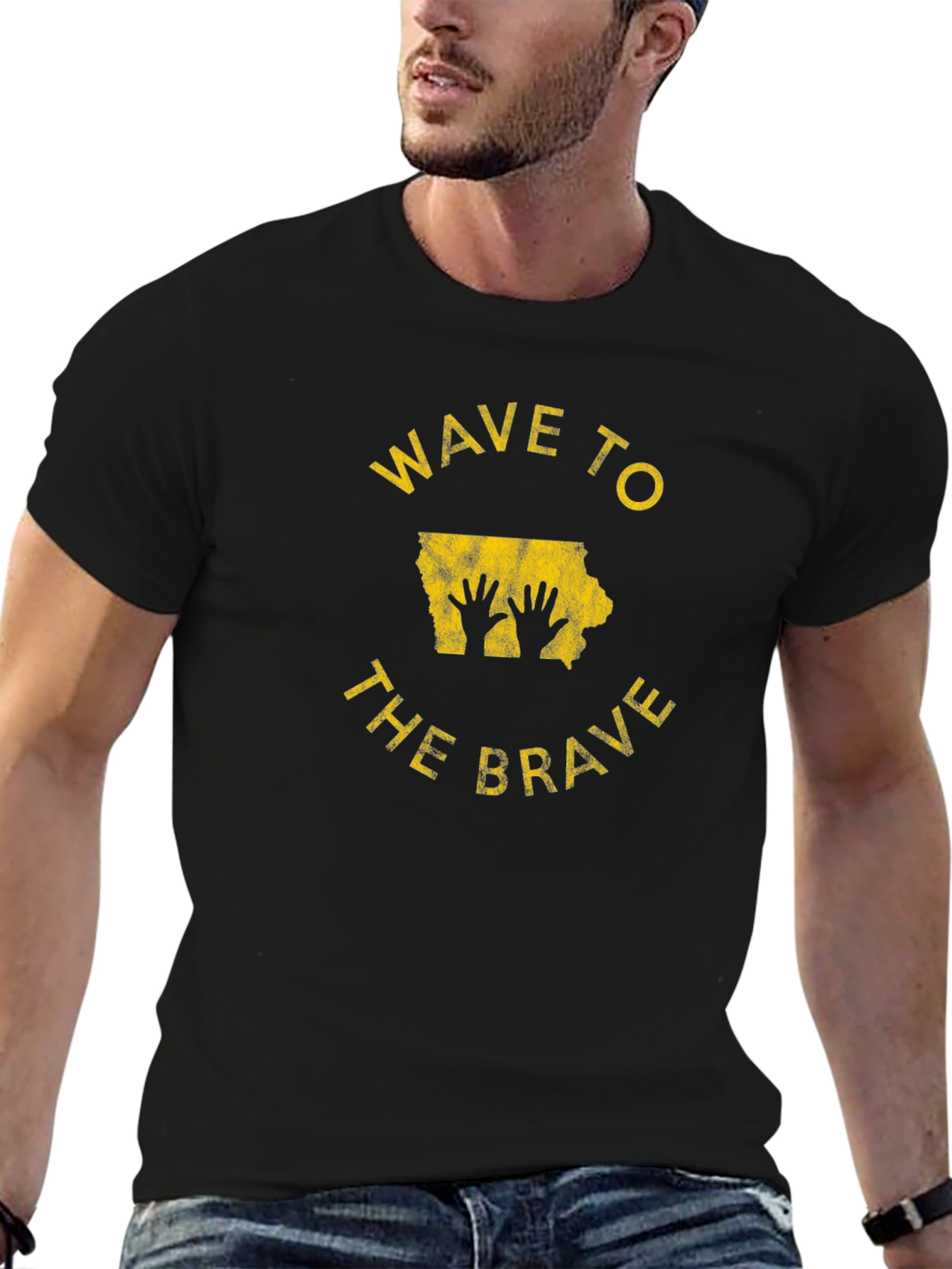 Wave to the Brave Iowa T-Shirt