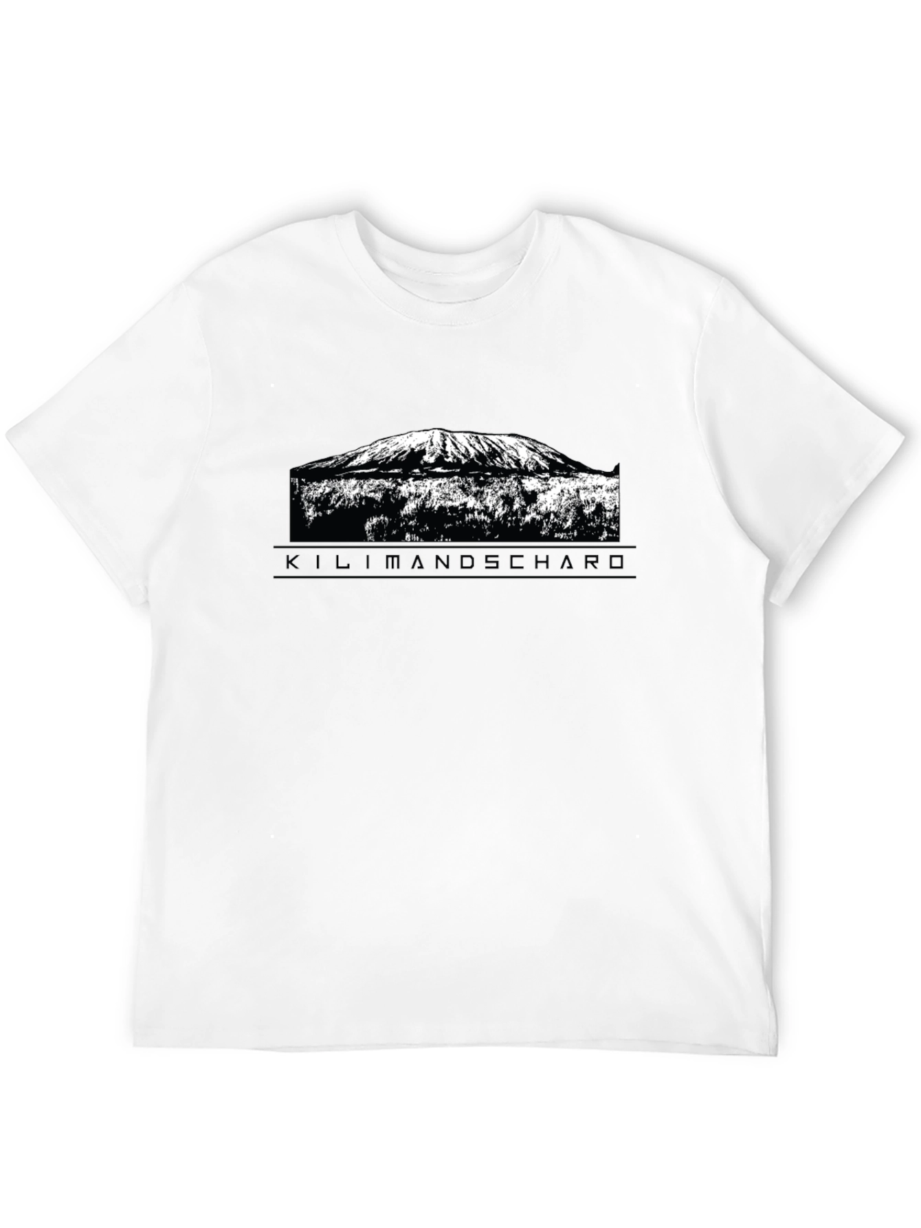 Kilimanjaro Mountain Graphic Tee - Black
