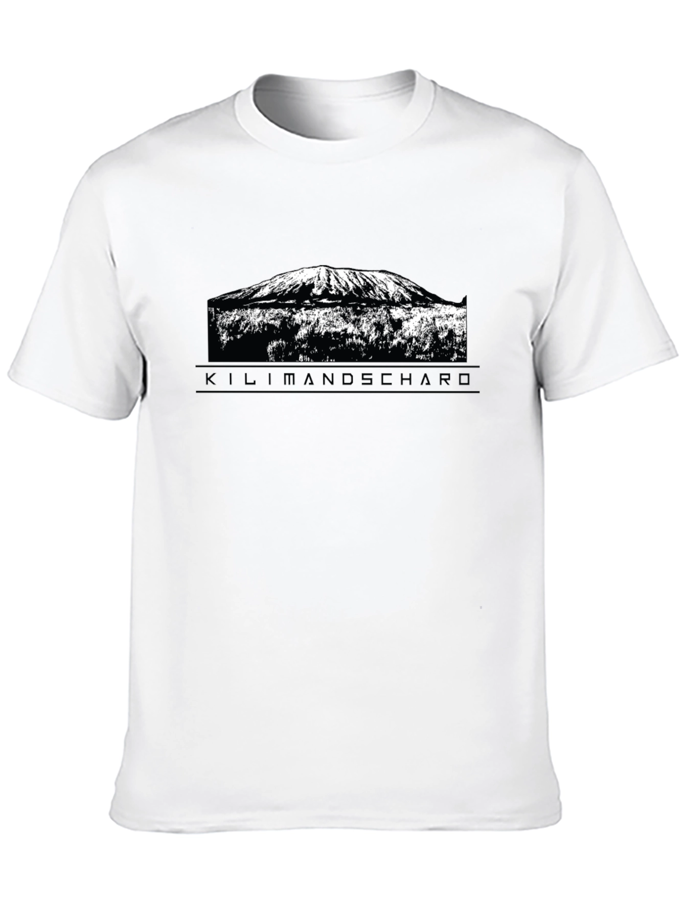 Kilimanjaro Mountain Graphic Tee - Black