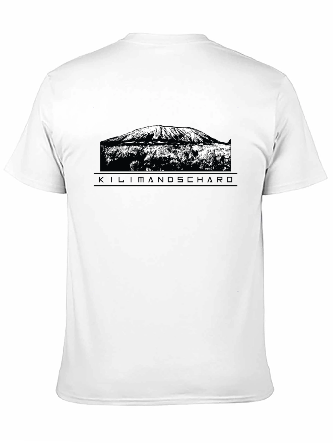 Kilimanjaro Mountain Graphic Tee - Black