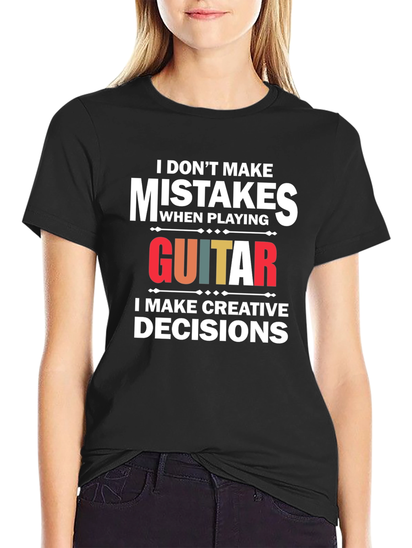 Funny Guitar T-Shirt: I Dont Make Mistakes