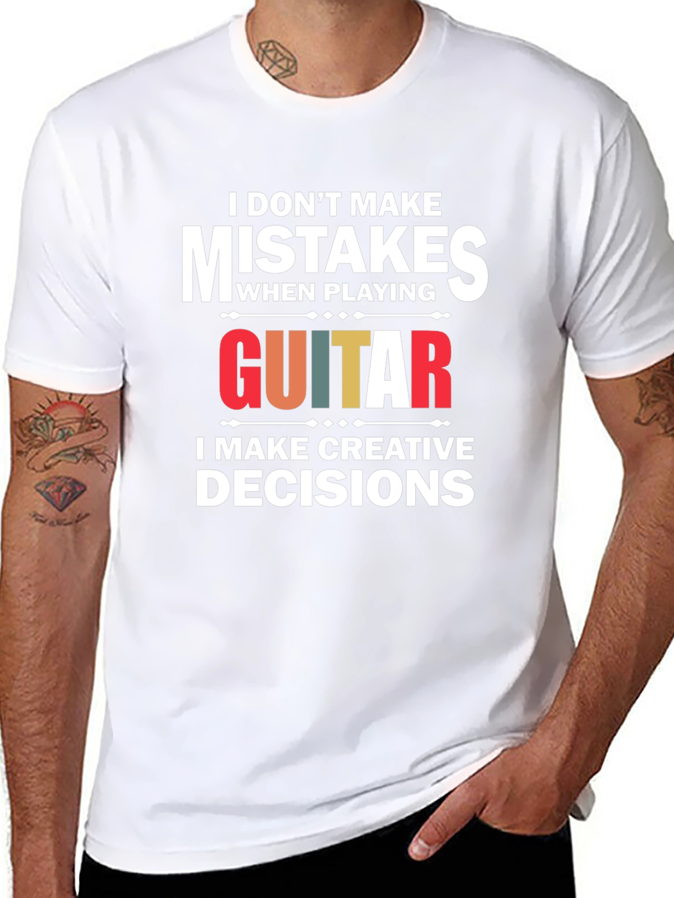 Funny Guitar T-Shirt: I Dont Make Mistakes