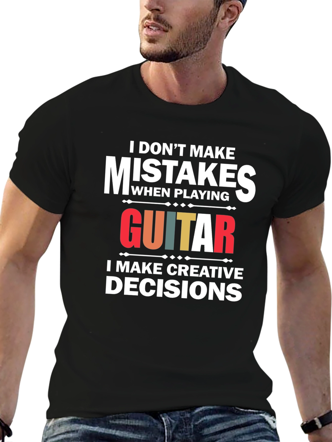 Funny Guitar T-Shirt: I Dont Make Mistakes