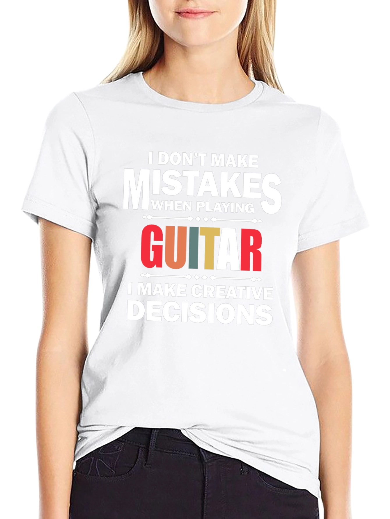 Funny Guitar T-Shirt: I Dont Make Mistakes