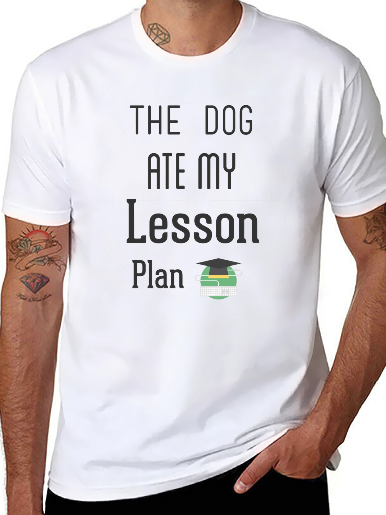 The Dog Ate My Lesson Plan Graphic Tee