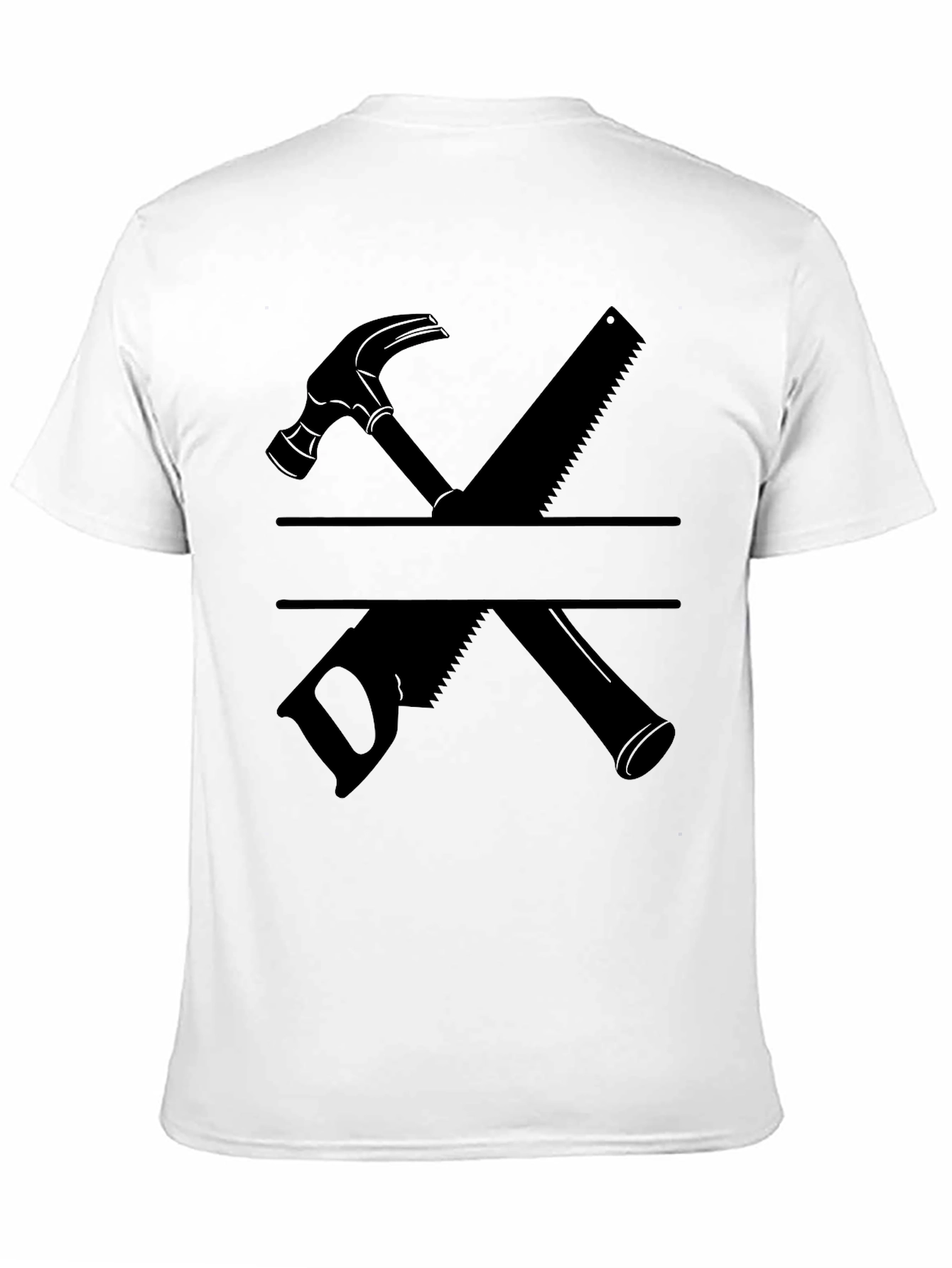Carpenter Hammer and Saw Graphic T-Shirt