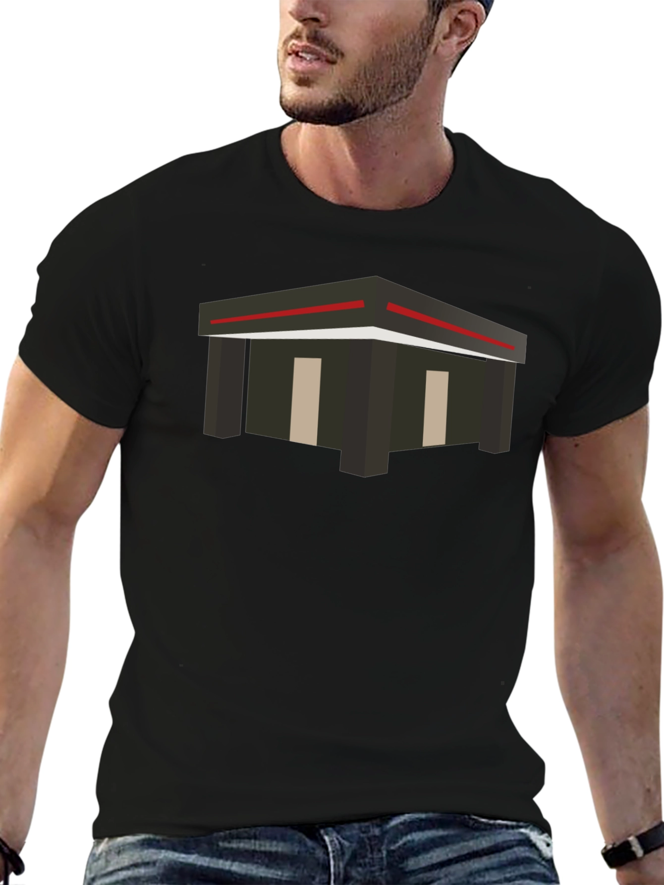 Geometric Building Graphic Tee