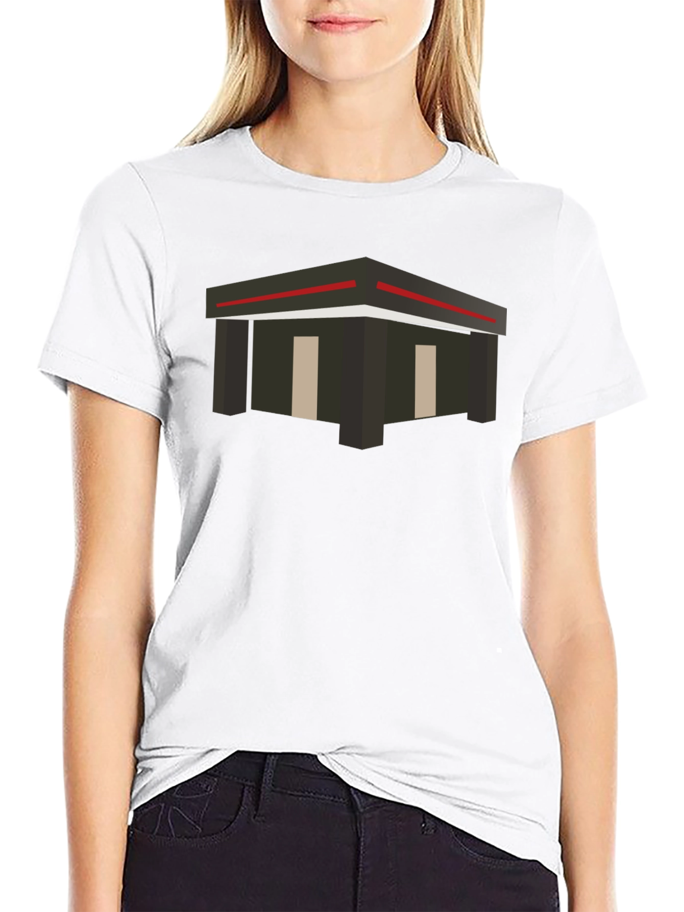 Geometric Building Graphic Tee