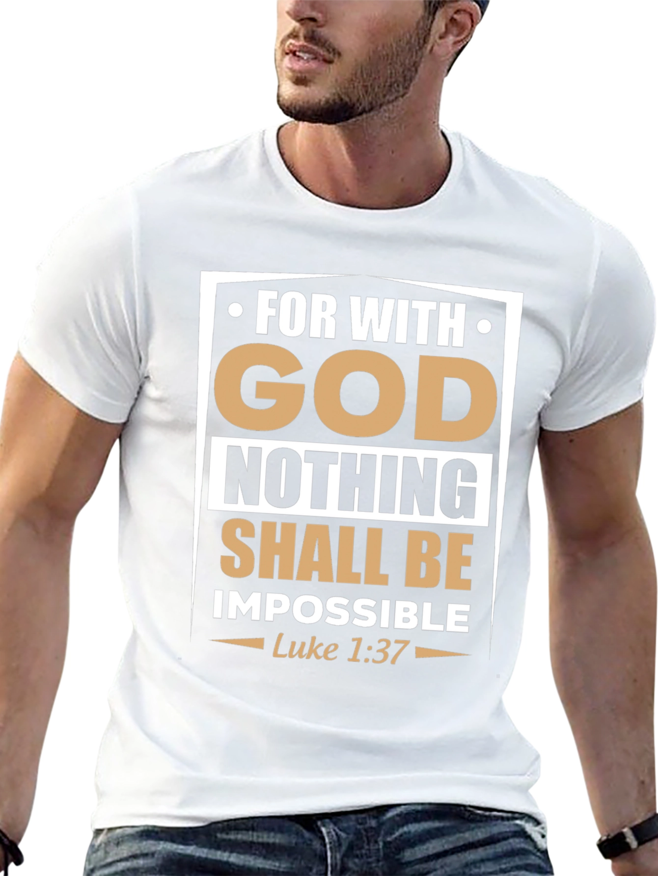 Faith-Based Graphic Tee: With God Nothing Is Impossible