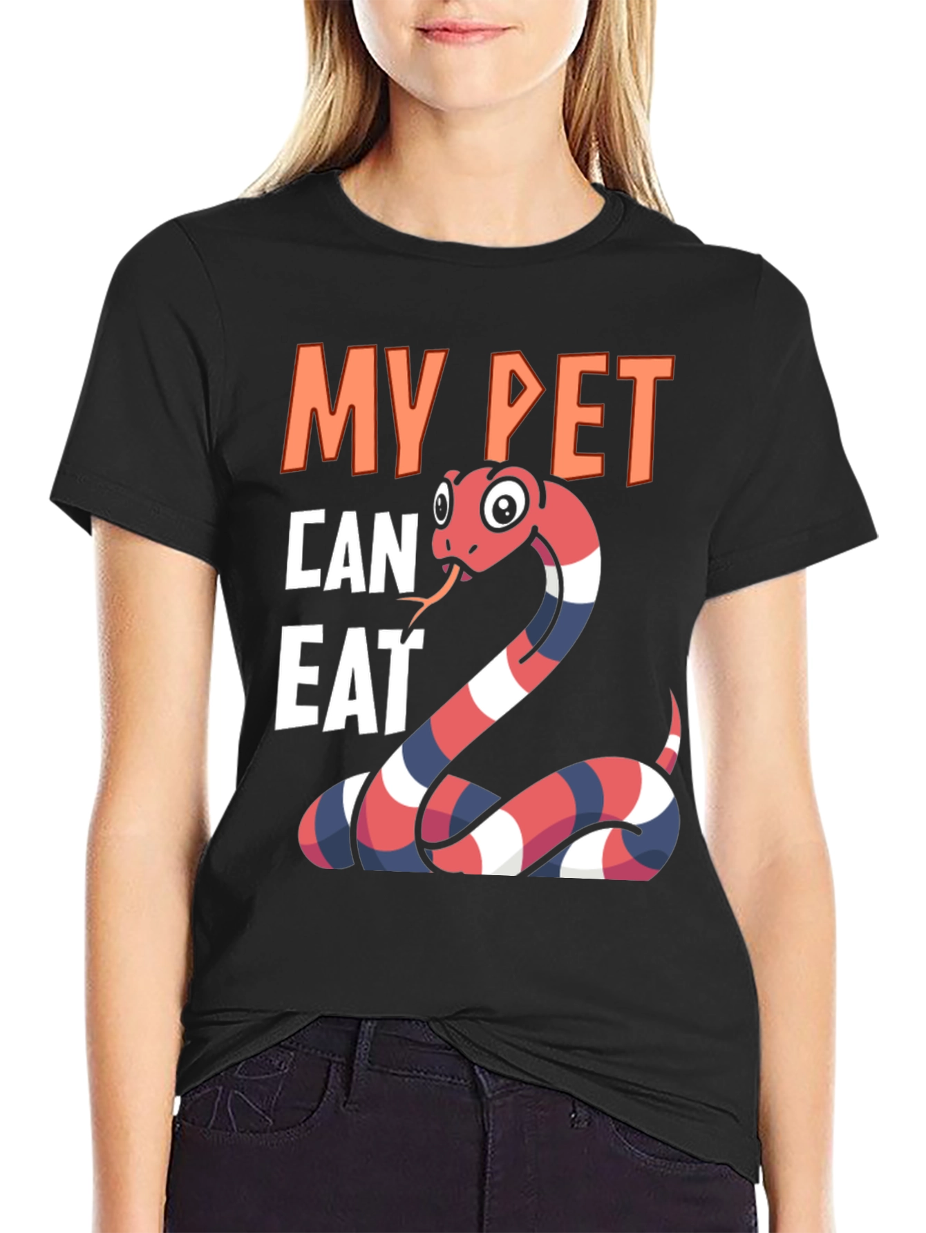 My Pet Can Eat Snake Graphic T-Shirt