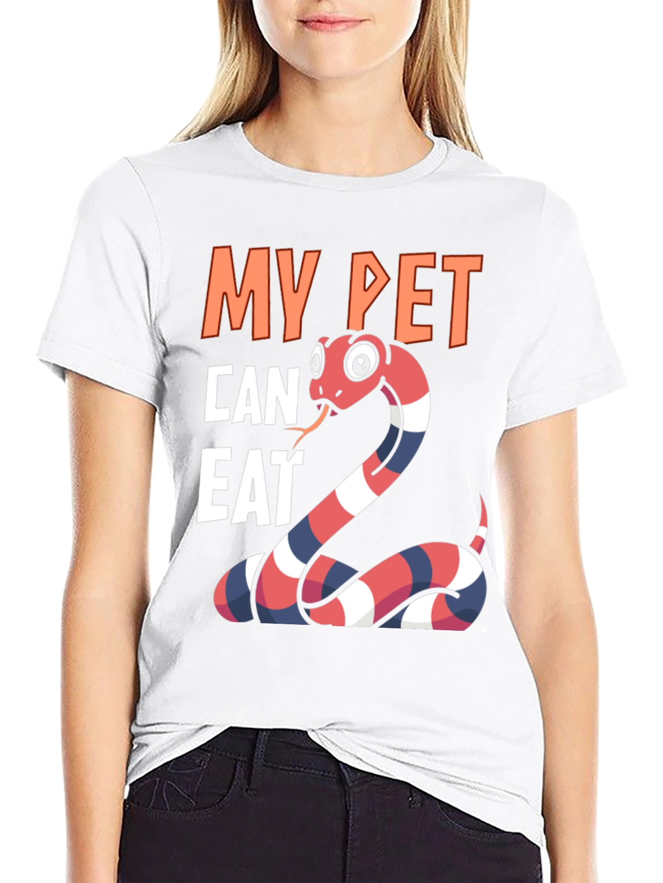 My Pet Can Eat Snake Graphic T-Shirt