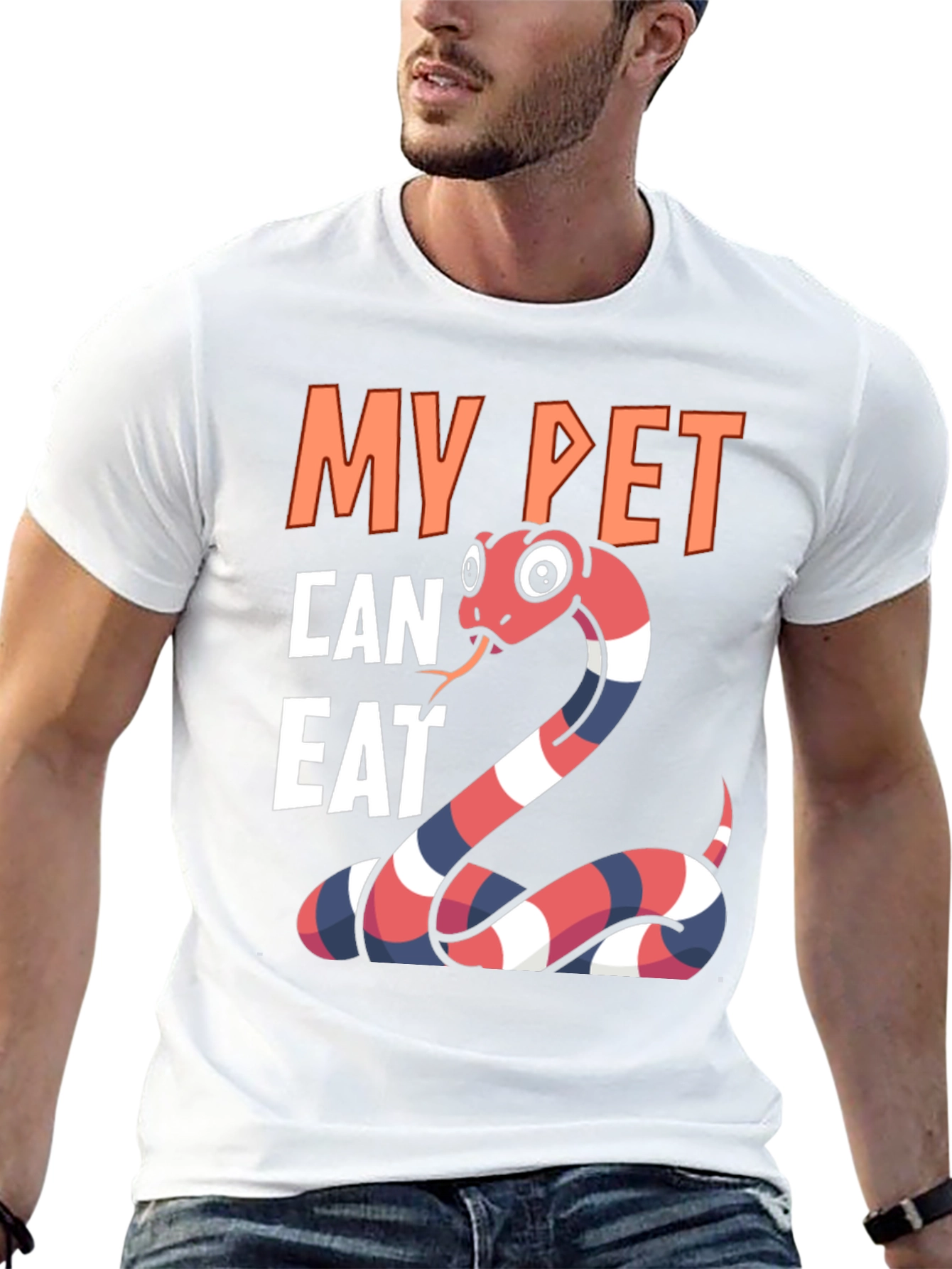 My Pet Can Eat Snake Graphic T-Shirt