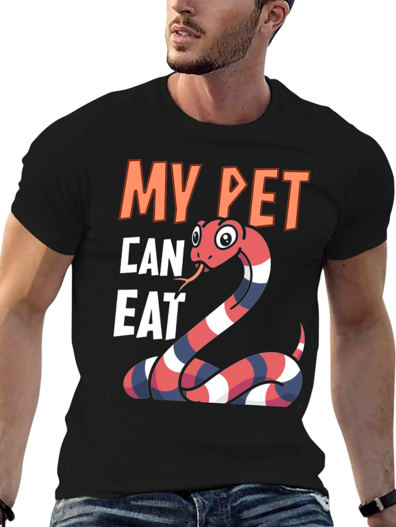 My Pet Can Eat Snake Graphic T-Shirt