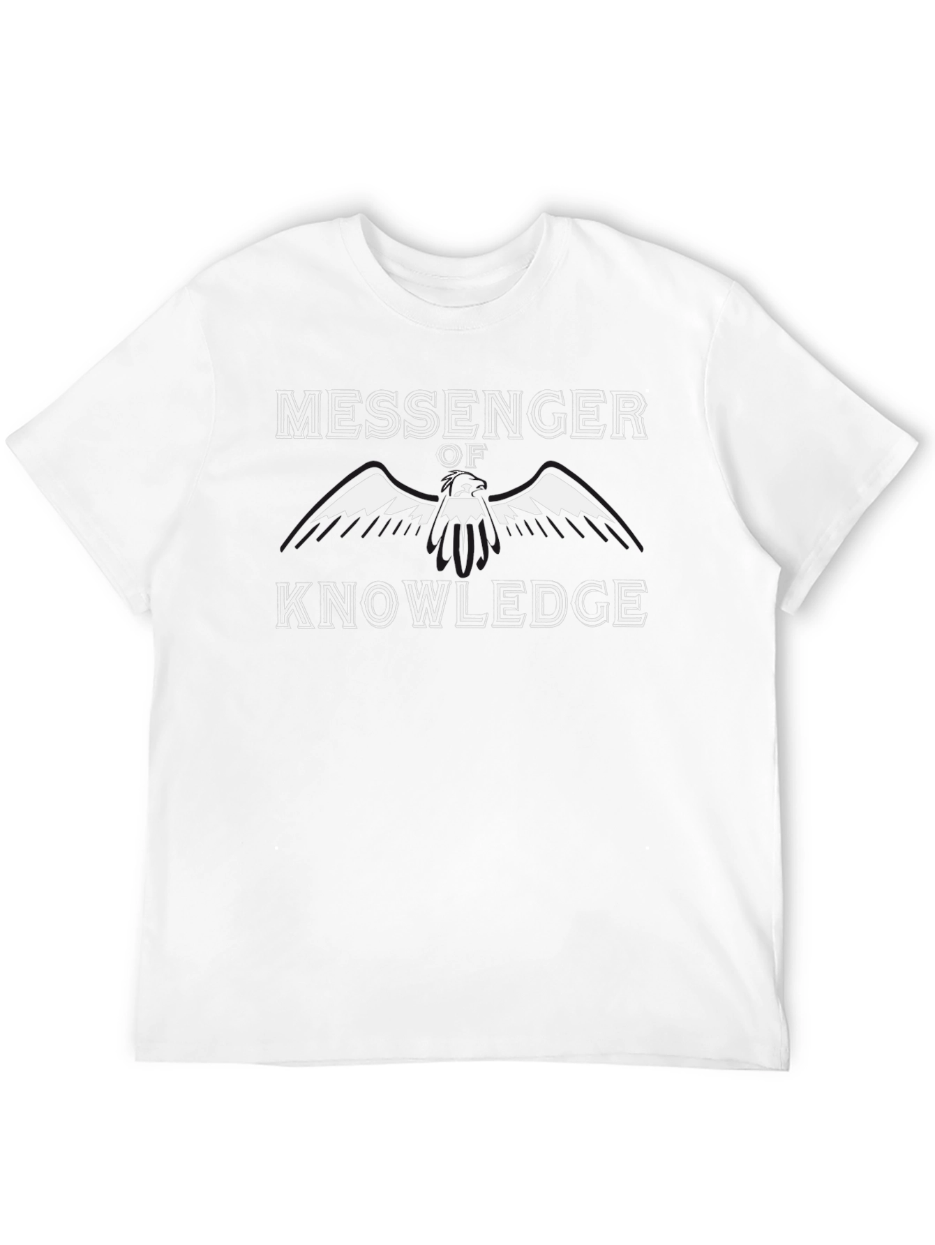 Messenger of Knowledge Black Graphic Tee