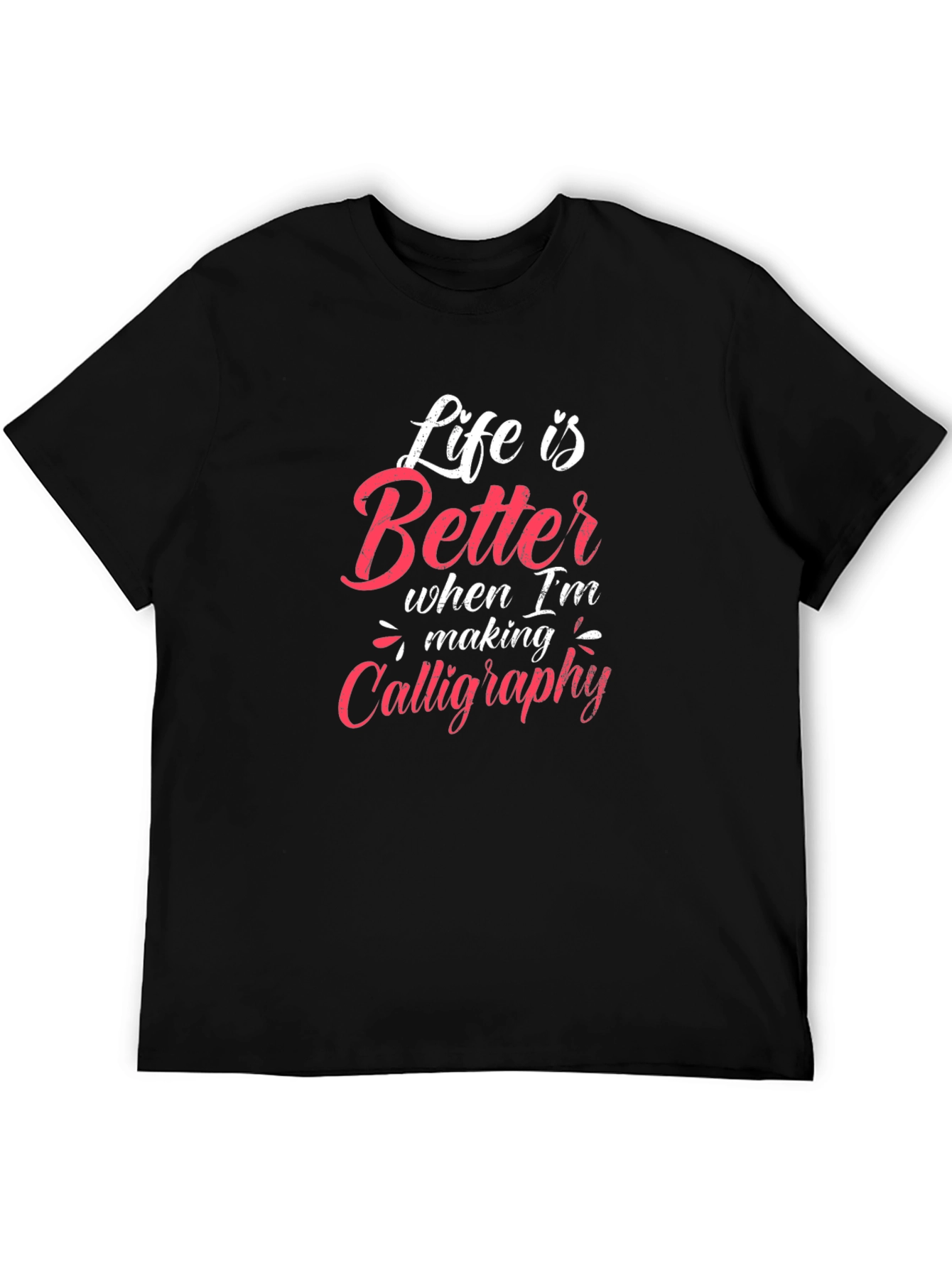 Calligraphy Lovers Black T-Shirt