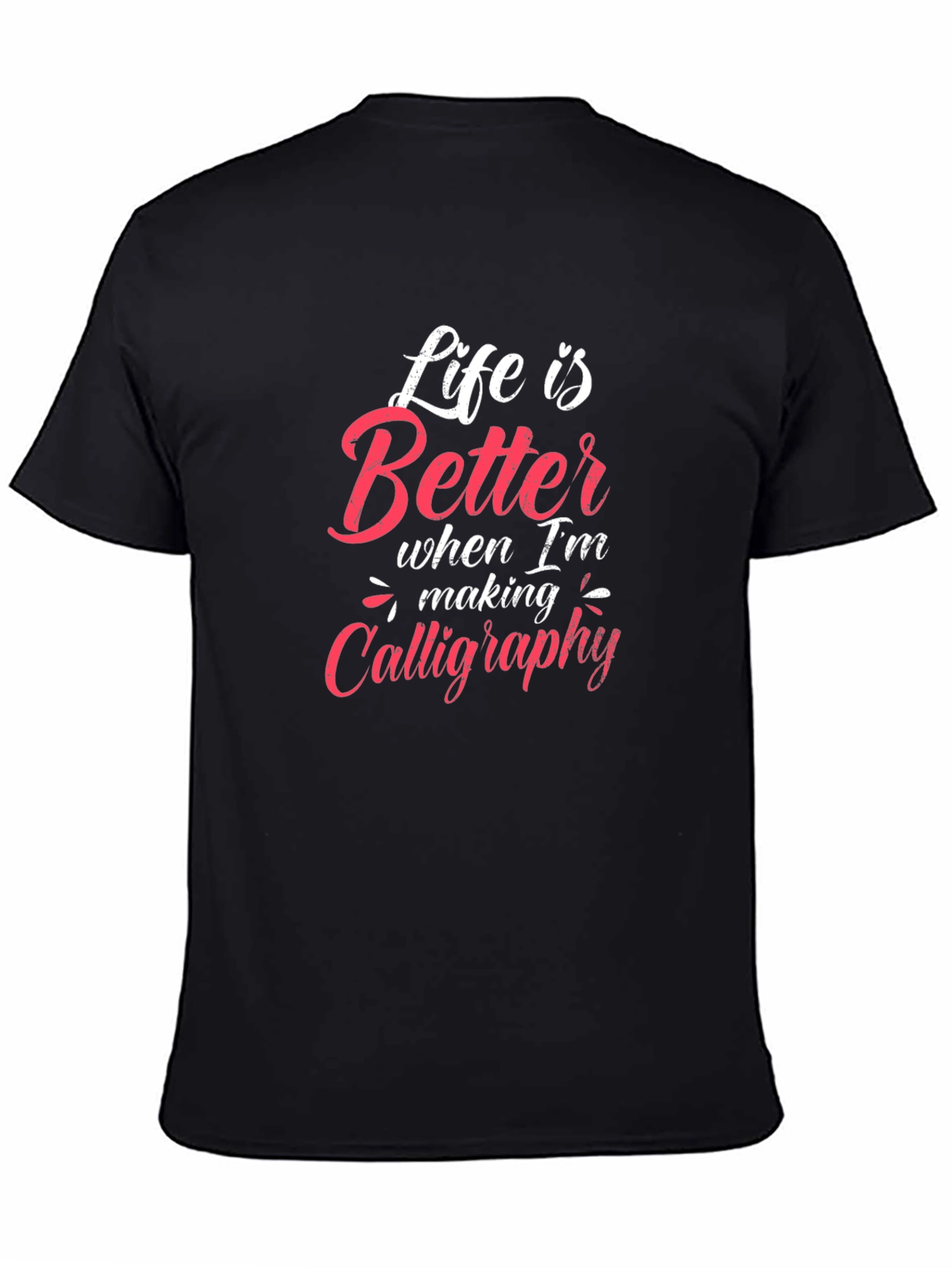 Calligraphy Lovers Black T-Shirt