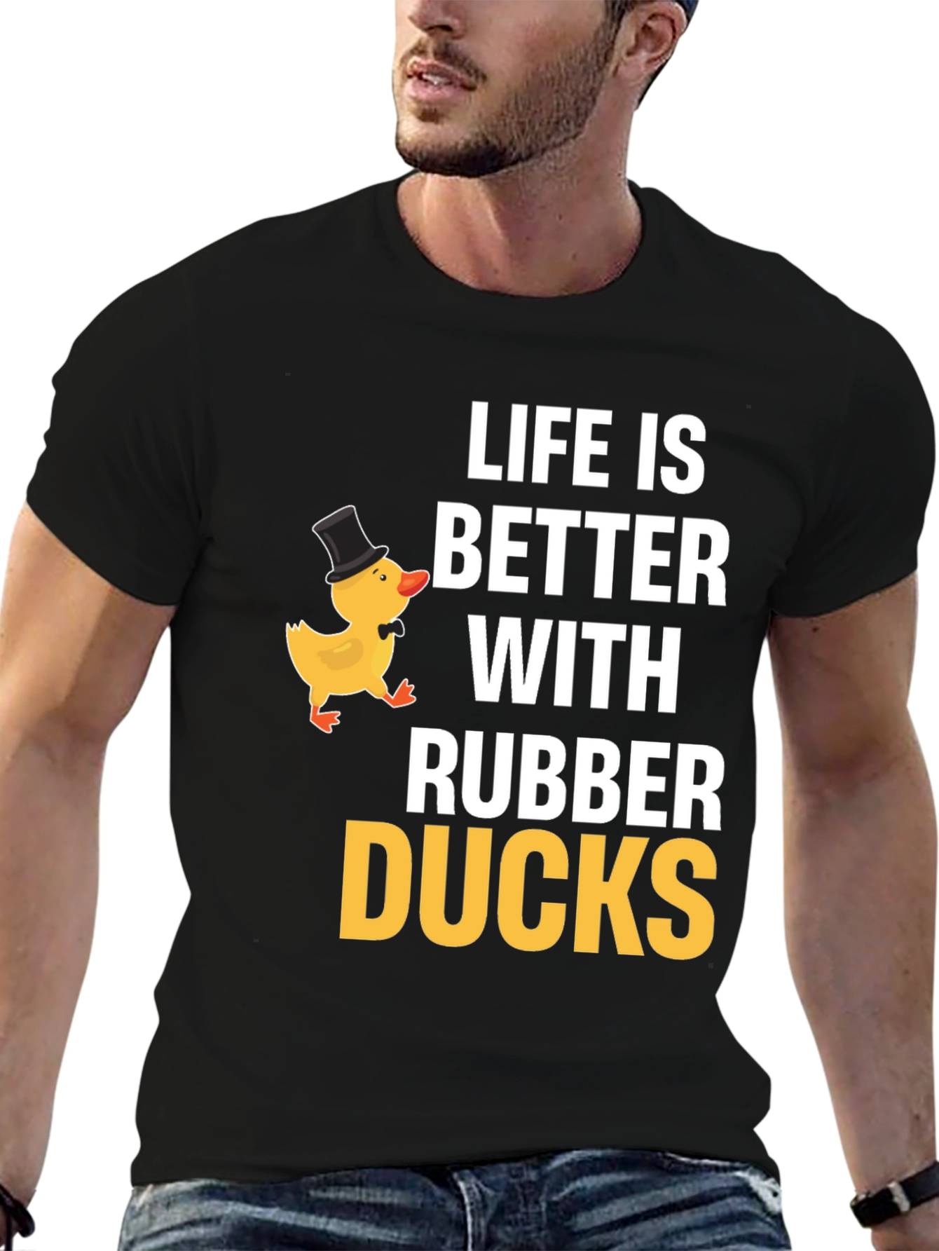 Life is Better With Rubber Ducks - Graphic T-Shirt