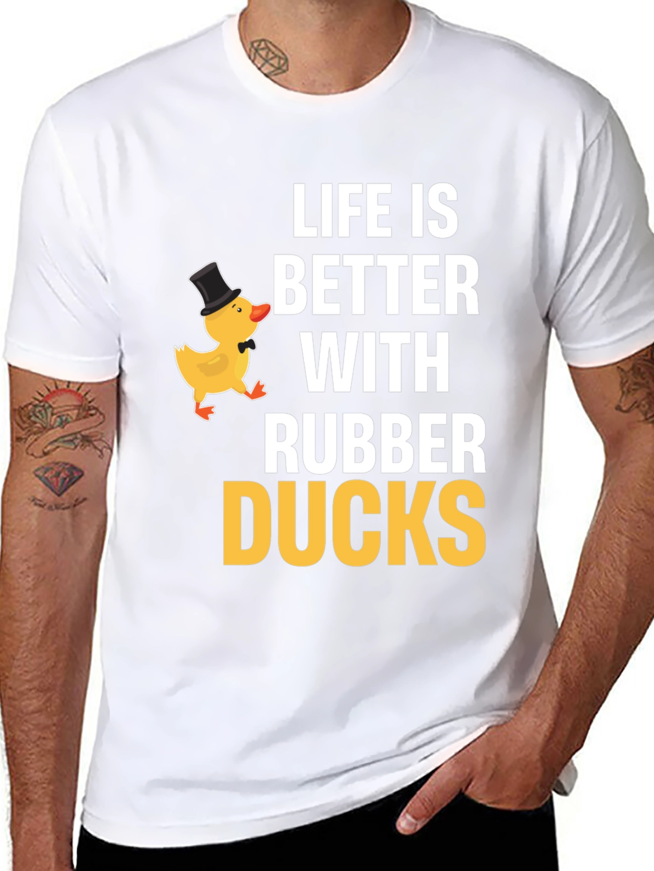 Life is Better With Rubber Ducks - Graphic T-Shirt