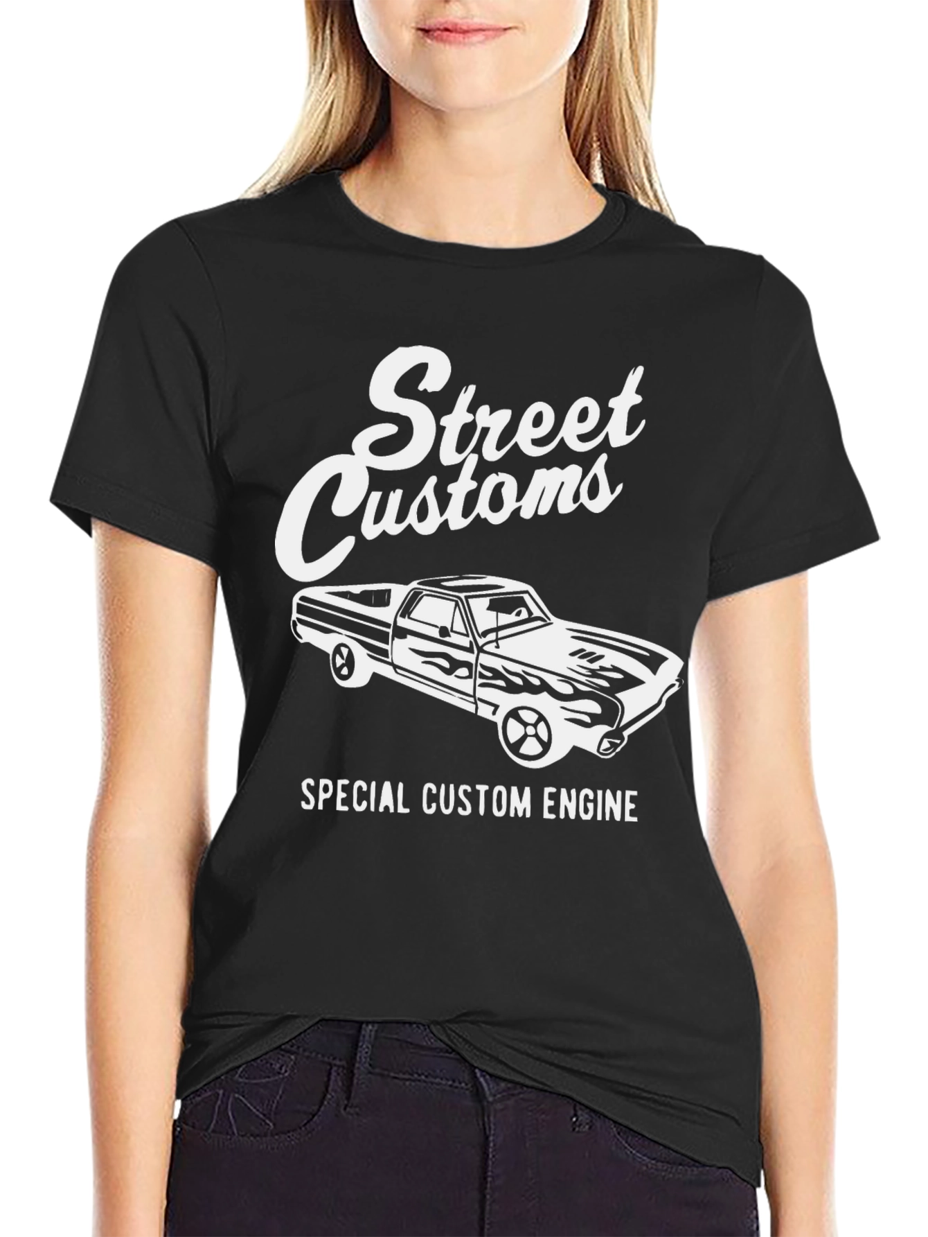 Street Customs Special Engine Black T-Shirt