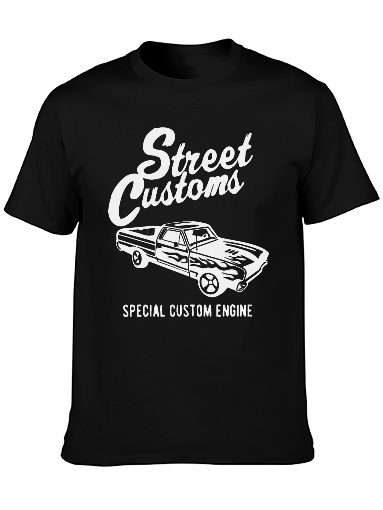 Street Customs Special Engine Black T-Shirt