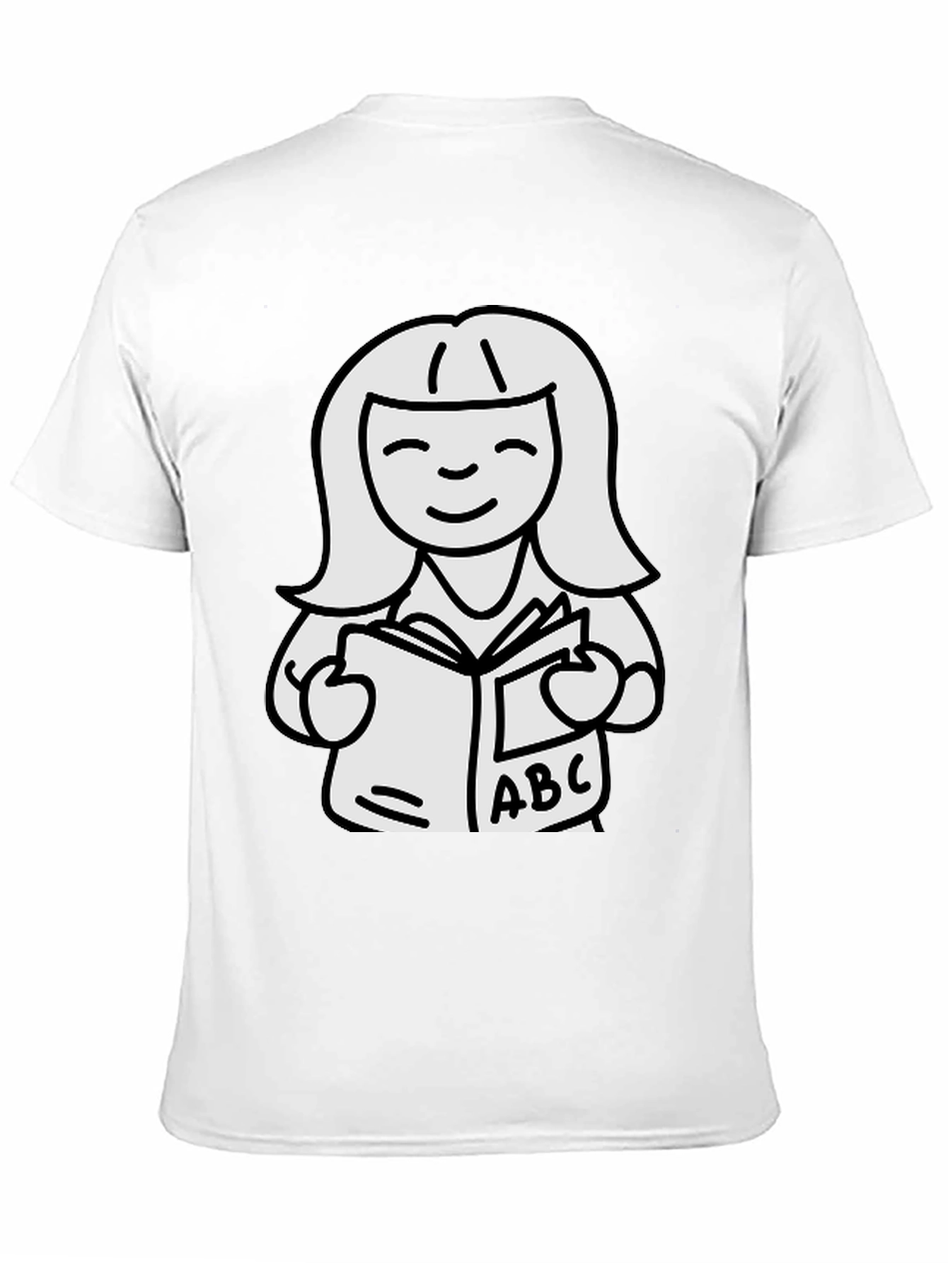 Bookworm Graphic Tee - Black Cotton Unisex