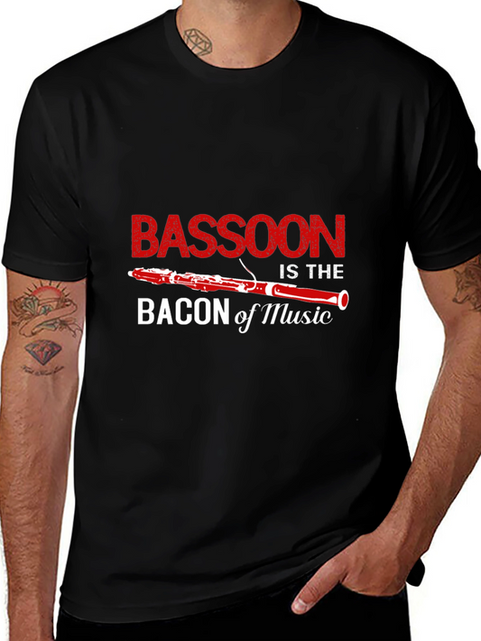 Bassoon Bacon of Music Funny Musician T-Shirt