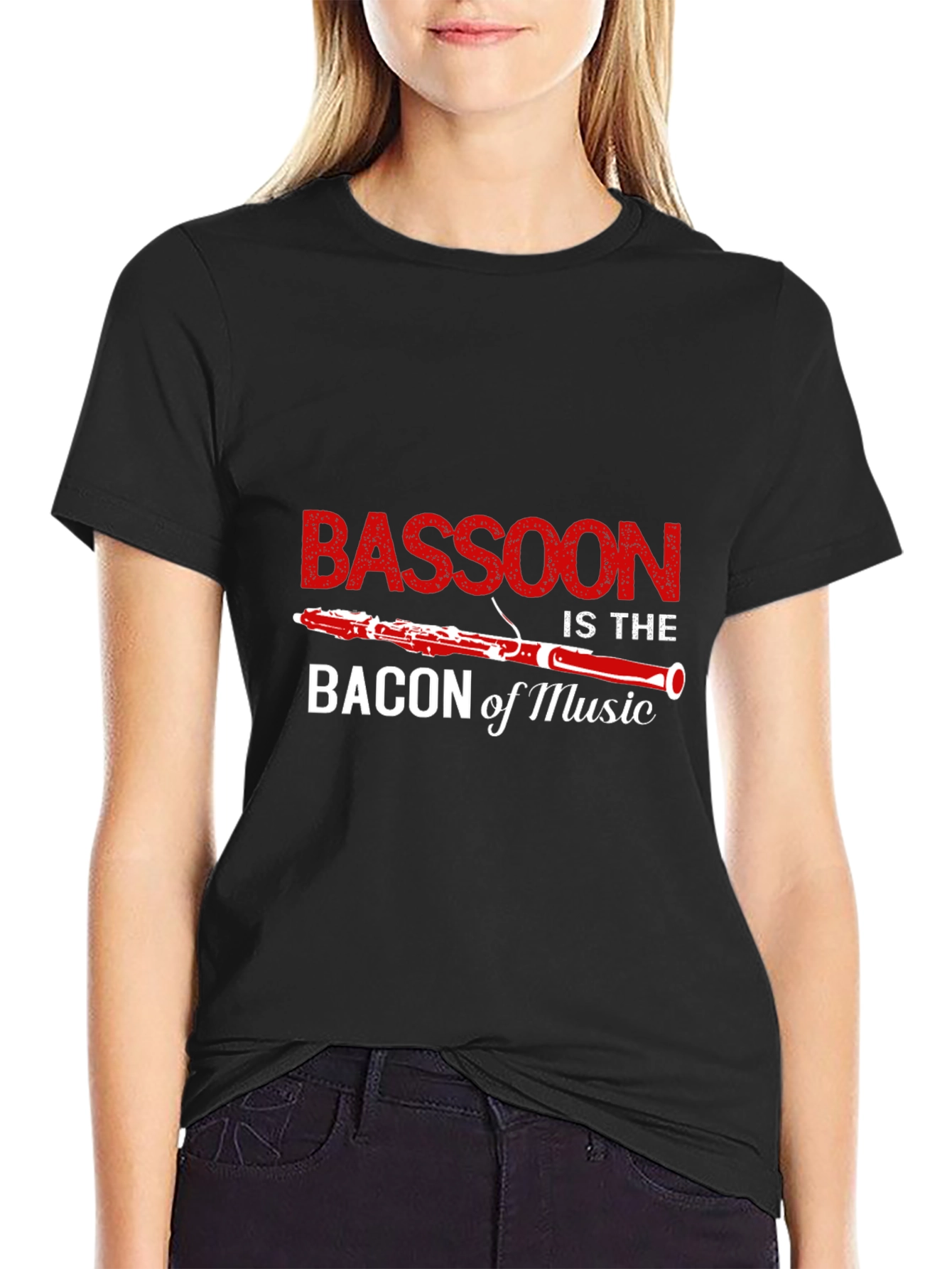 Bassoon Bacon of Music Funny Musician T-Shirt