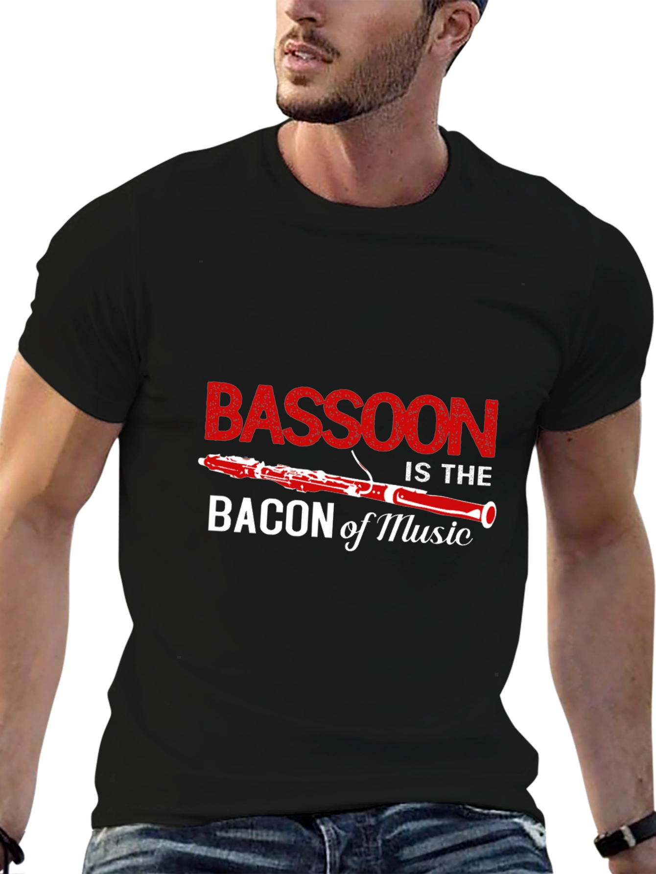 Bassoon Bacon of Music Funny Musician T-Shirt