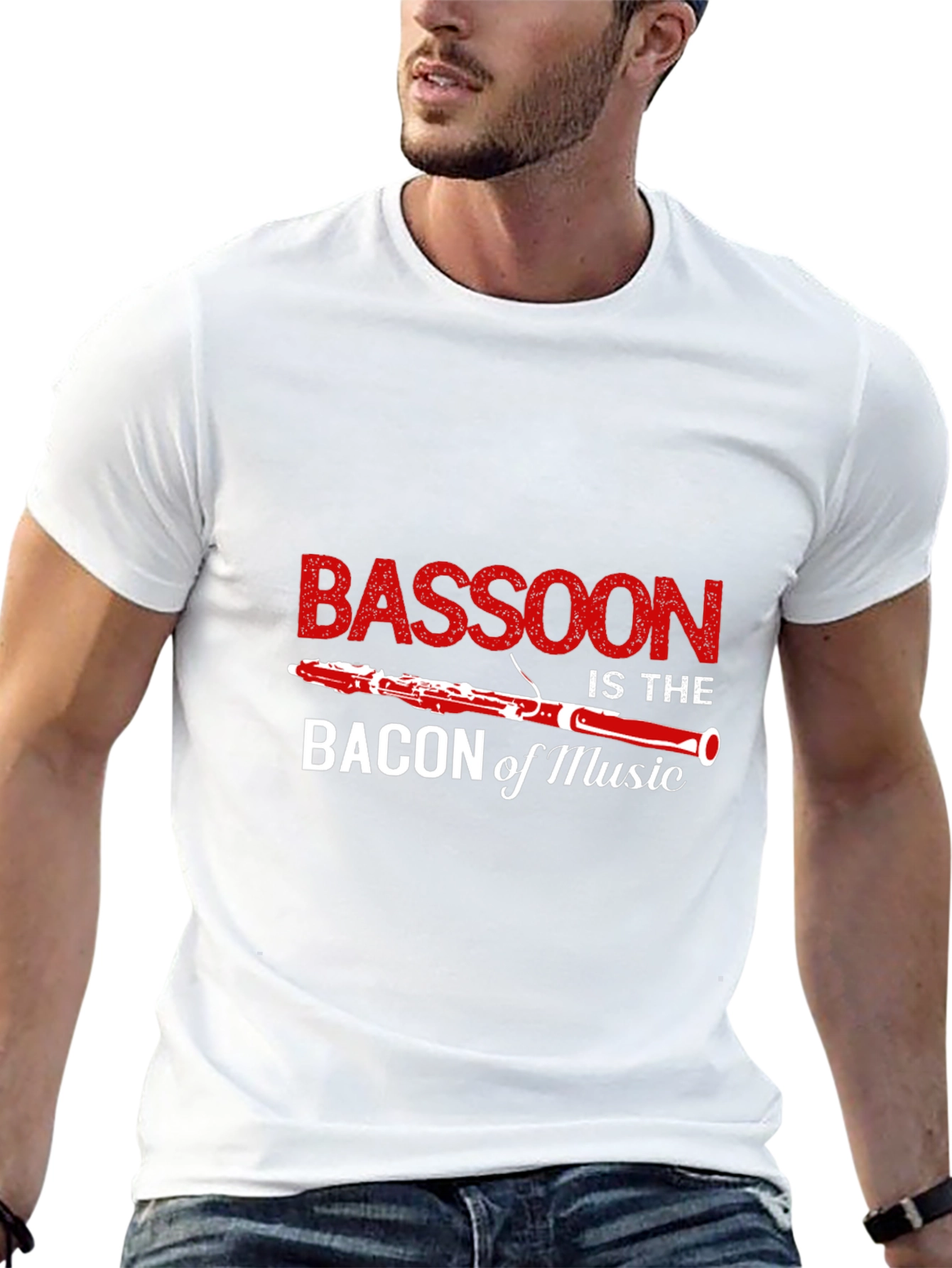 Bassoon Bacon of Music Funny Musician T-Shirt