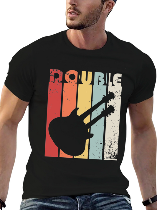 Retro Double Neck Guitar T-Shirt