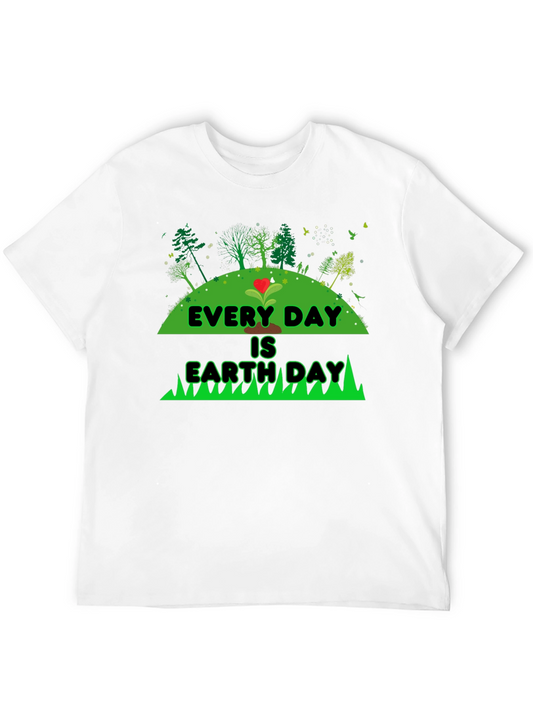 Every Day is Earth Day Black Graphic Tee