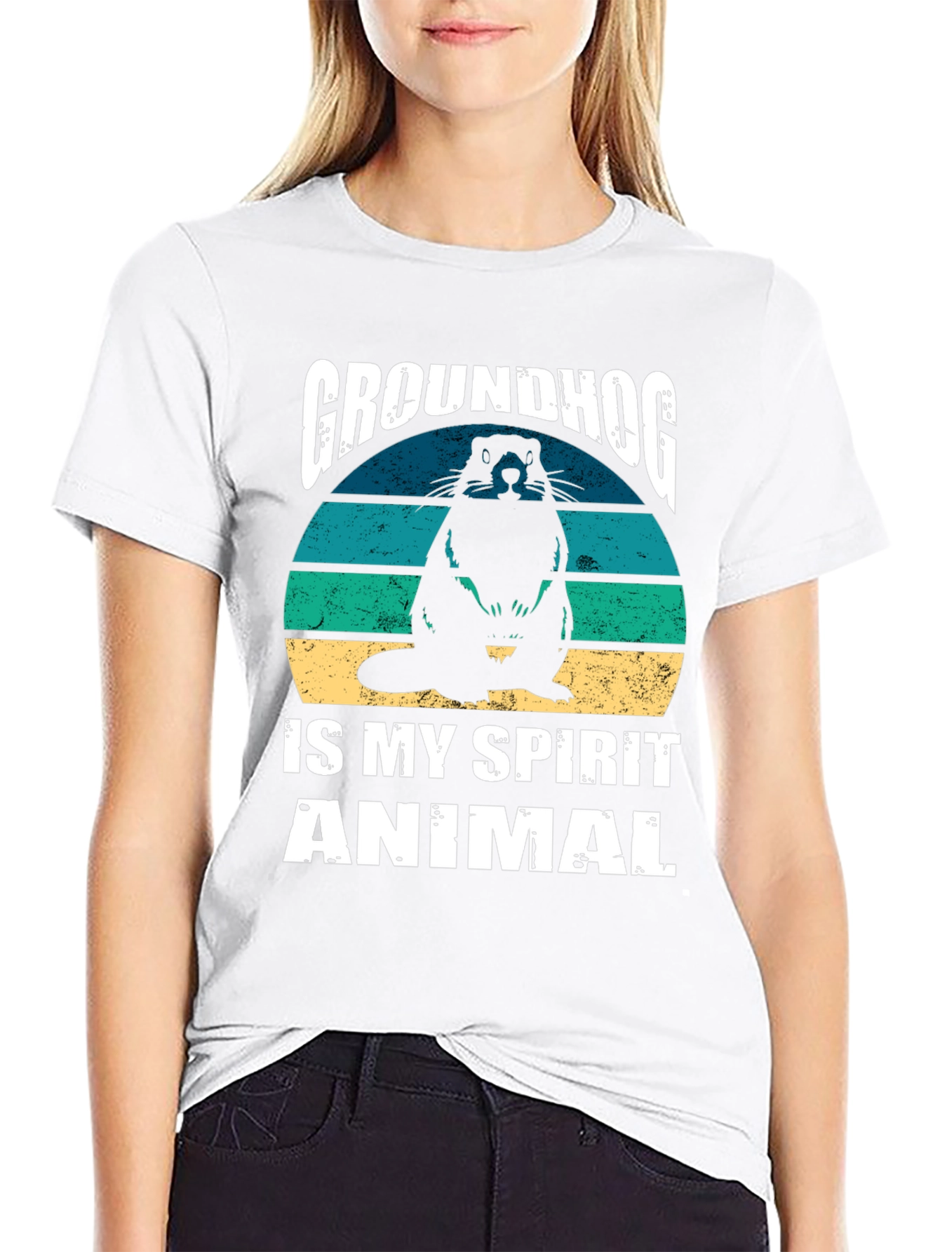 Groundhog Spirit Animal Graphic T-Shirt