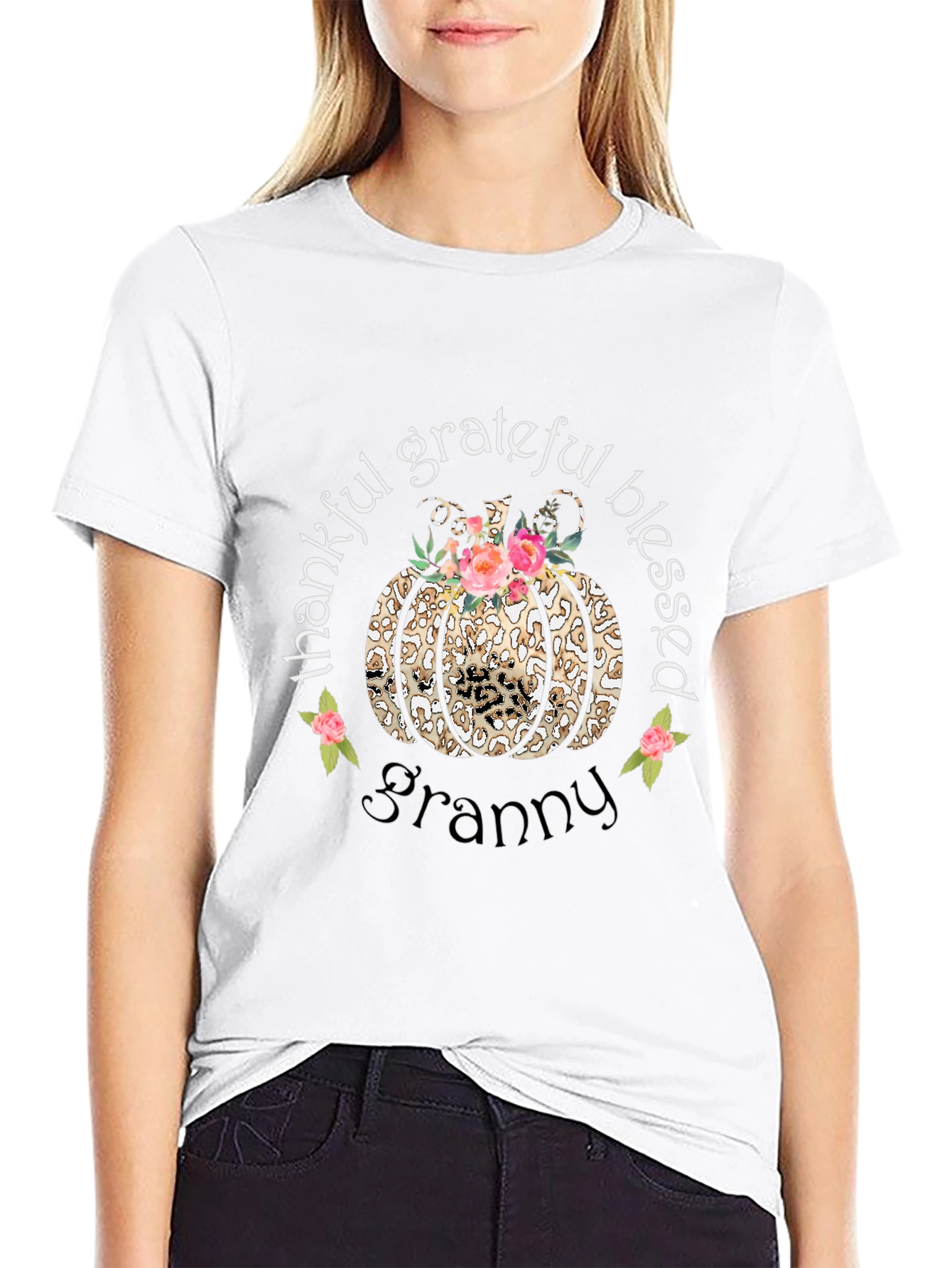 Thankful Grateful Blessed Granny T-Shirt