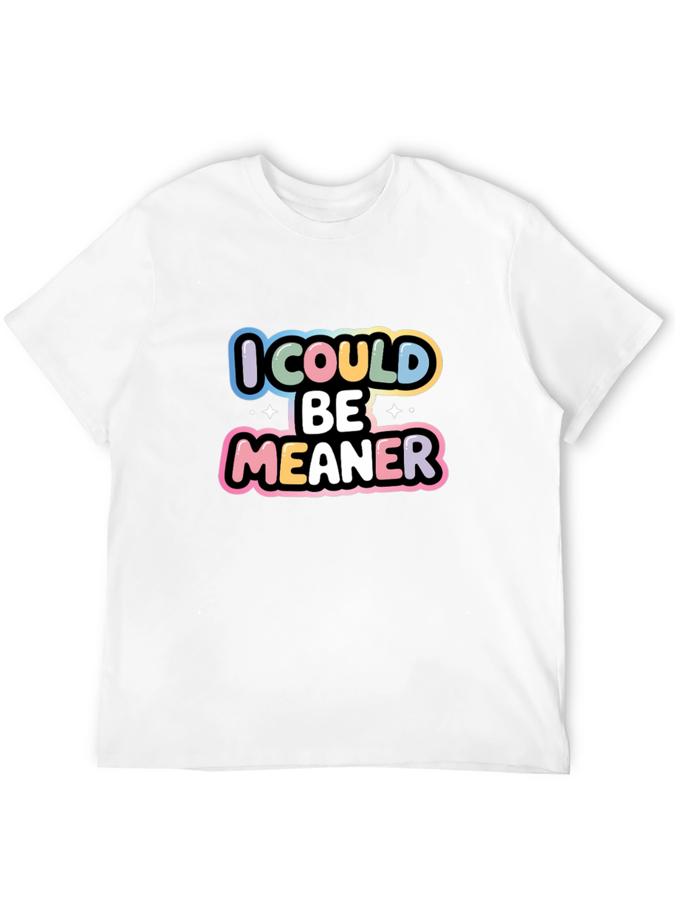 I Could Be Meaner Black Graphic Tee