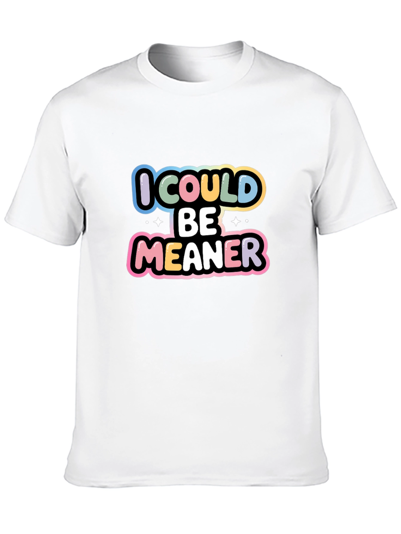 I Could Be Meaner Black Graphic Tee