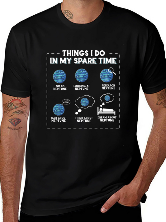 Neptune Lover T-Shirt - Things I Do In My Spare Time Graphic Tee