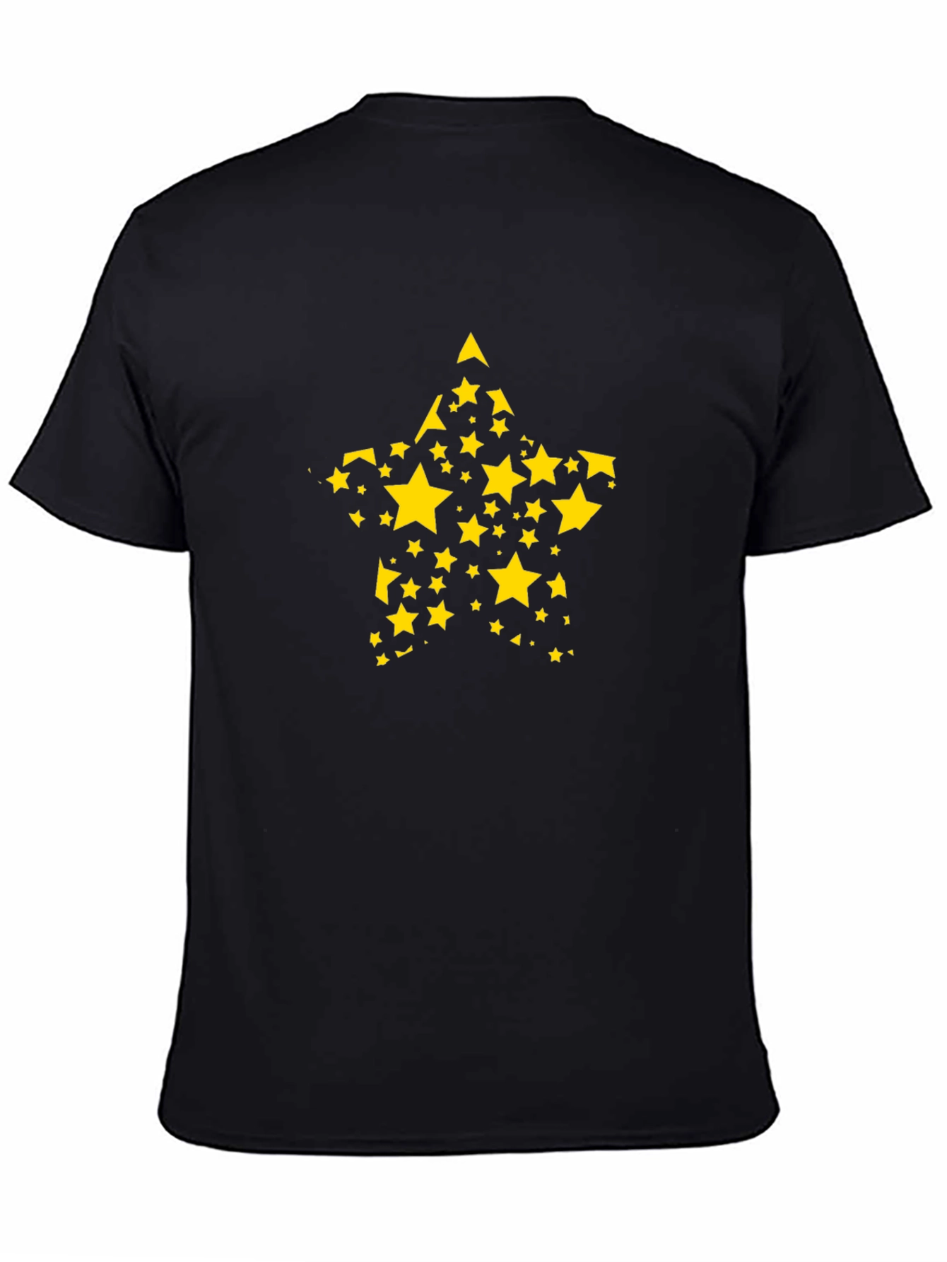 Starry Star T-Shirt - Black Cotton Tee