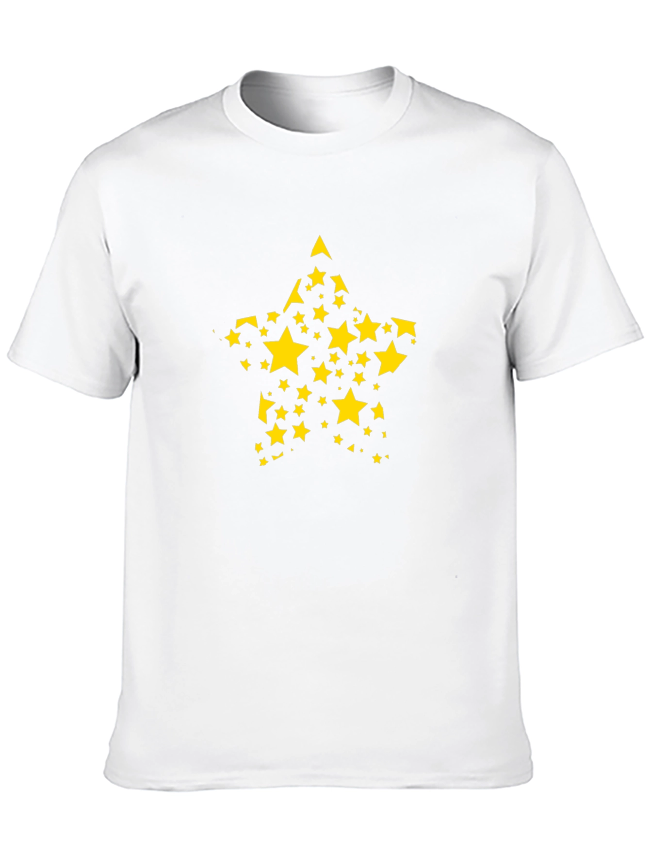 Starry Star T-Shirt - Black Cotton Tee