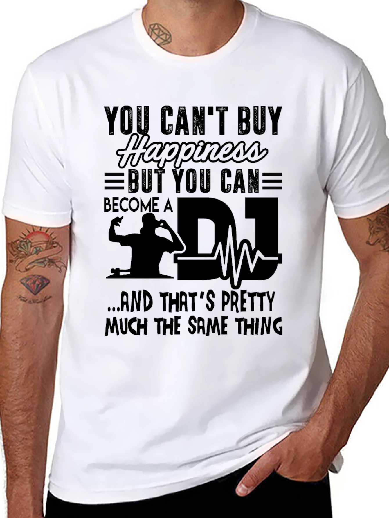 DJ Happiness T-Shirt - Music Lover Tee