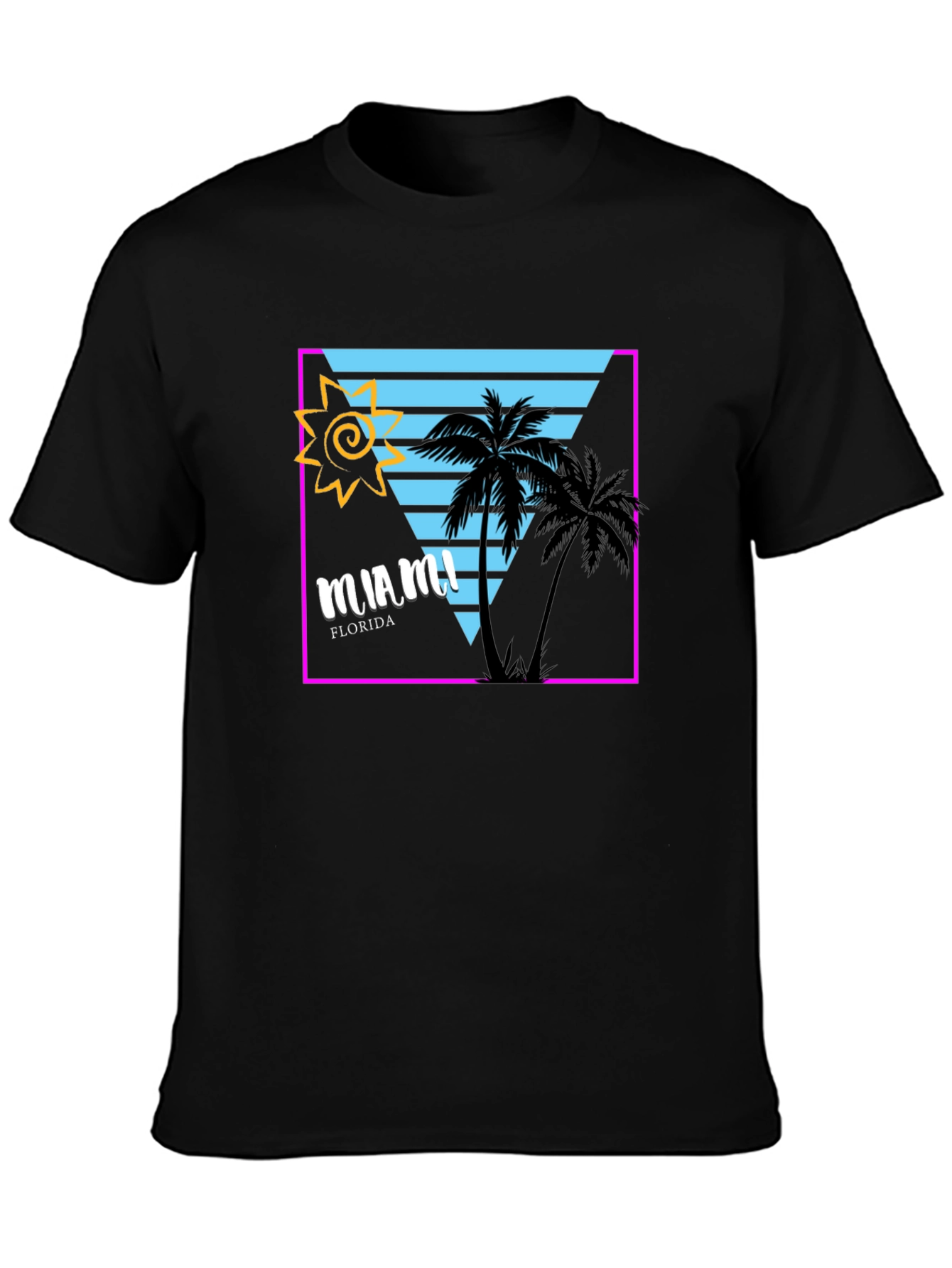 Miami Florida Graphic Tee - Retro Design