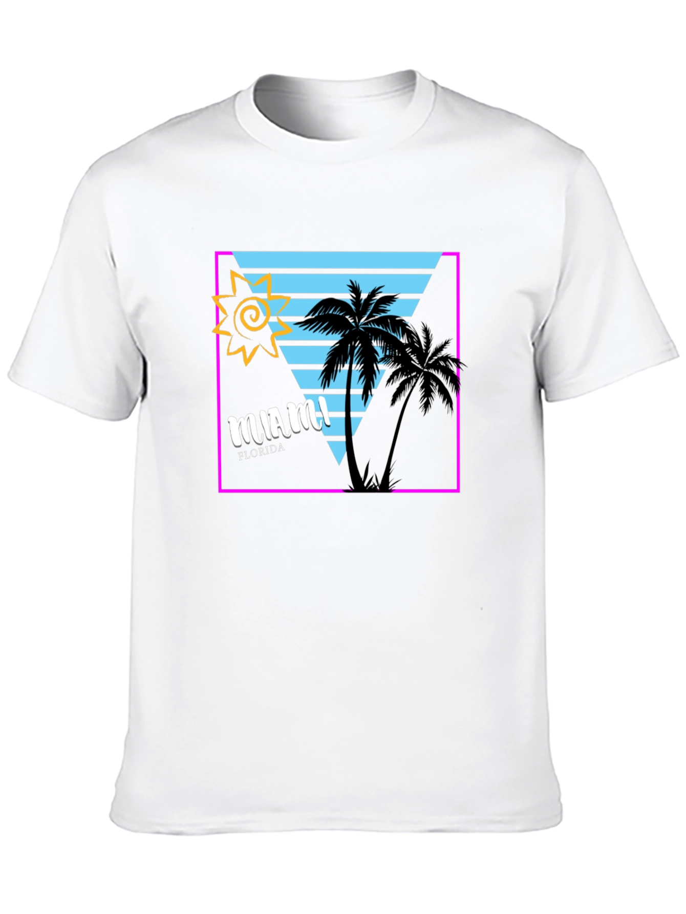 Miami Florida Graphic Tee - Retro Design