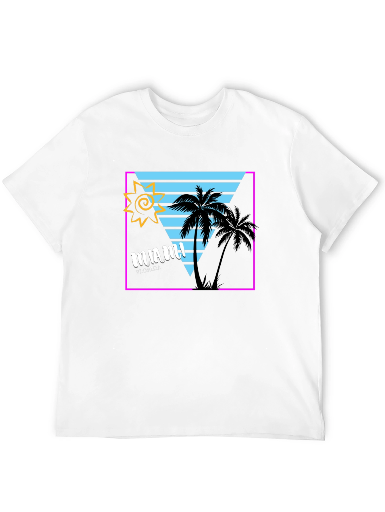 Miami Florida Graphic Tee - Retro Design
