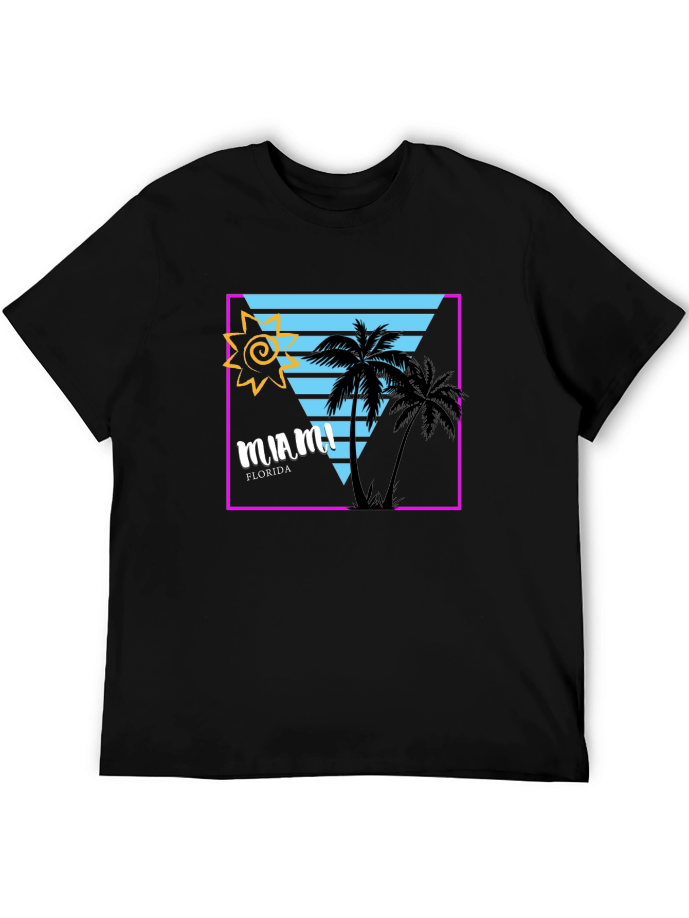 Miami Florida Graphic Tee - Retro Design